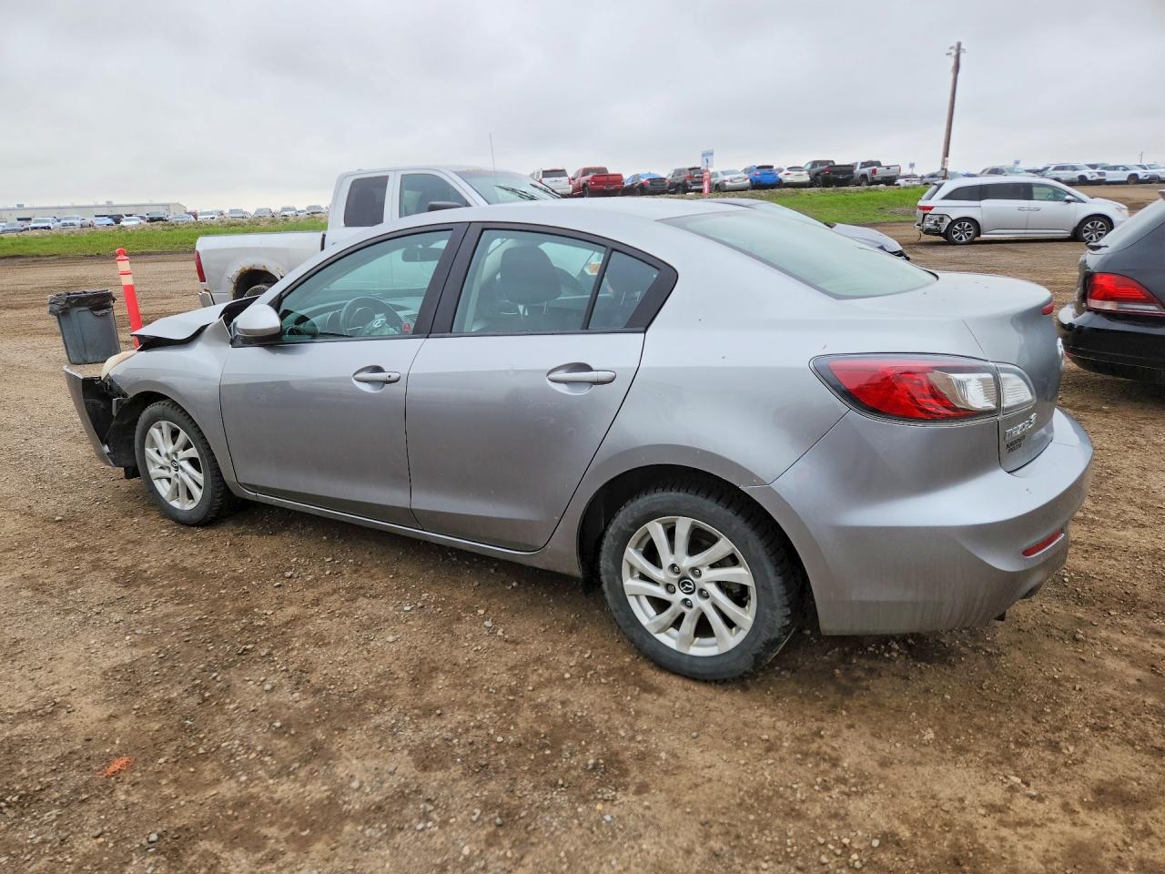 2013 Mazda 3 I Gray vin: JM1BL1V76D1828890