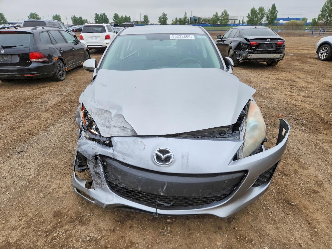 2013 Mazda 3 I Gray vin: JM1BL1V76D1828890