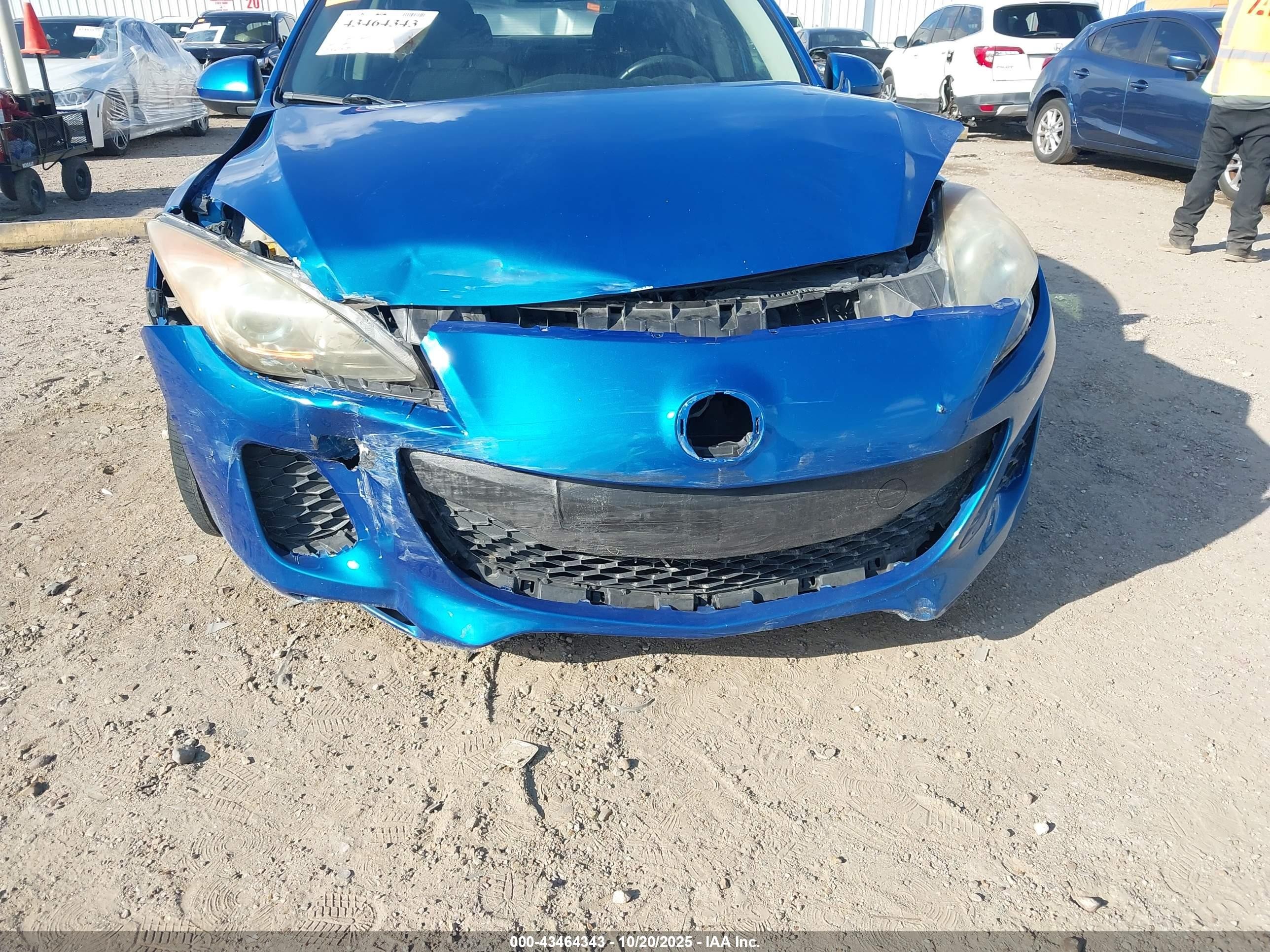 2012 Mazda Mazda3 I Touring Blue vin: JM1BL1V77C1601609