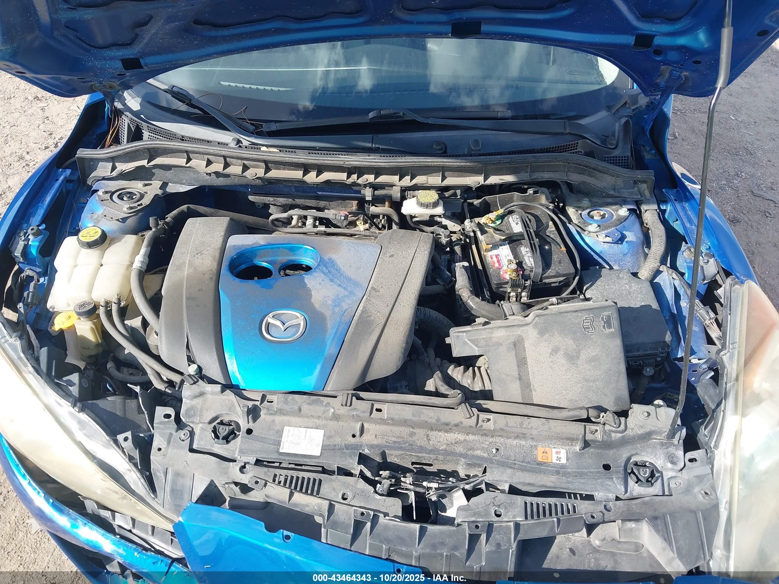 2012 Mazda Mazda3 I Touring Blue vin: JM1BL1V77C1601609