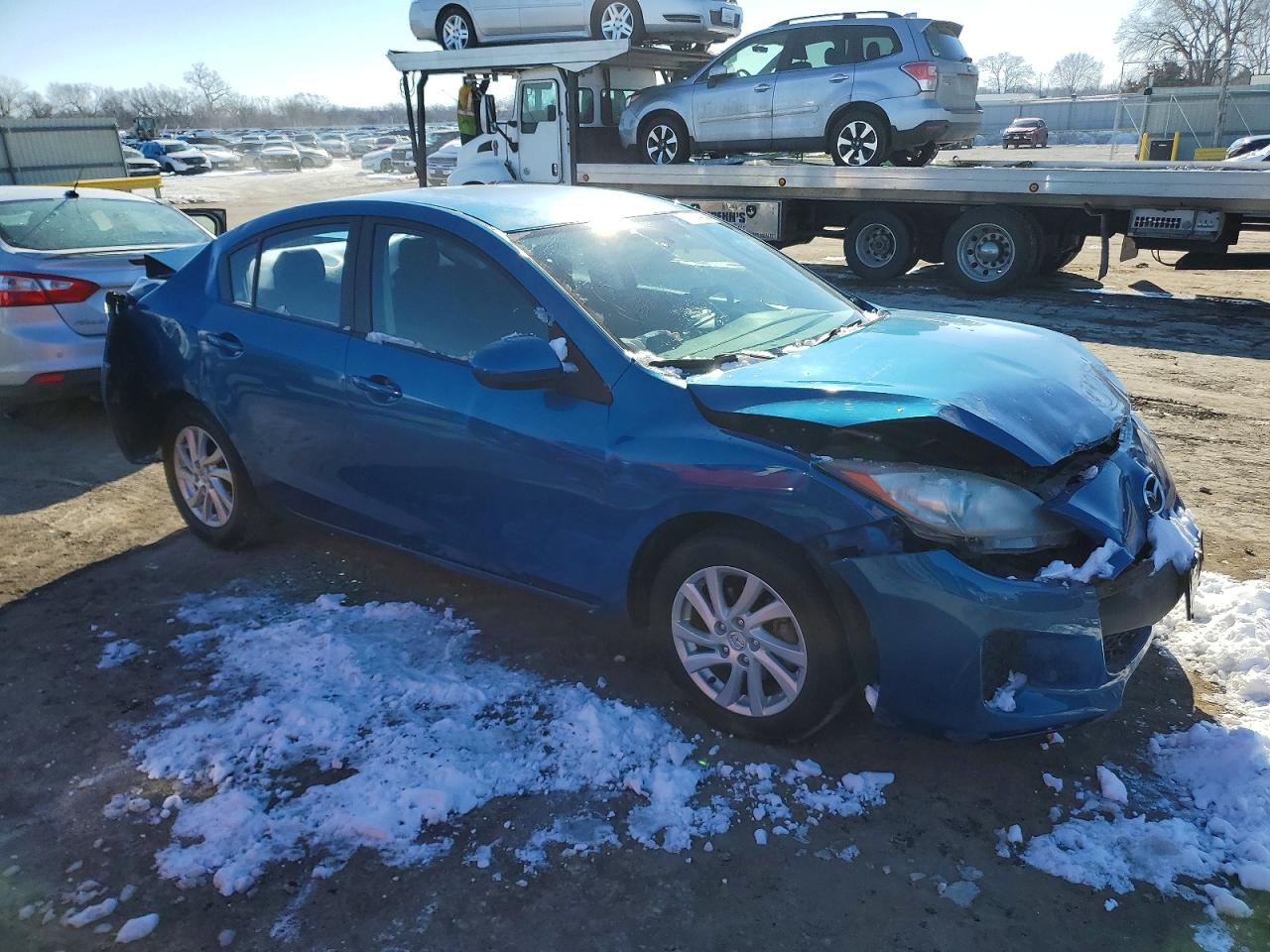 2012 Mazda 3 Blue vin: JM1BL1V77C1607474