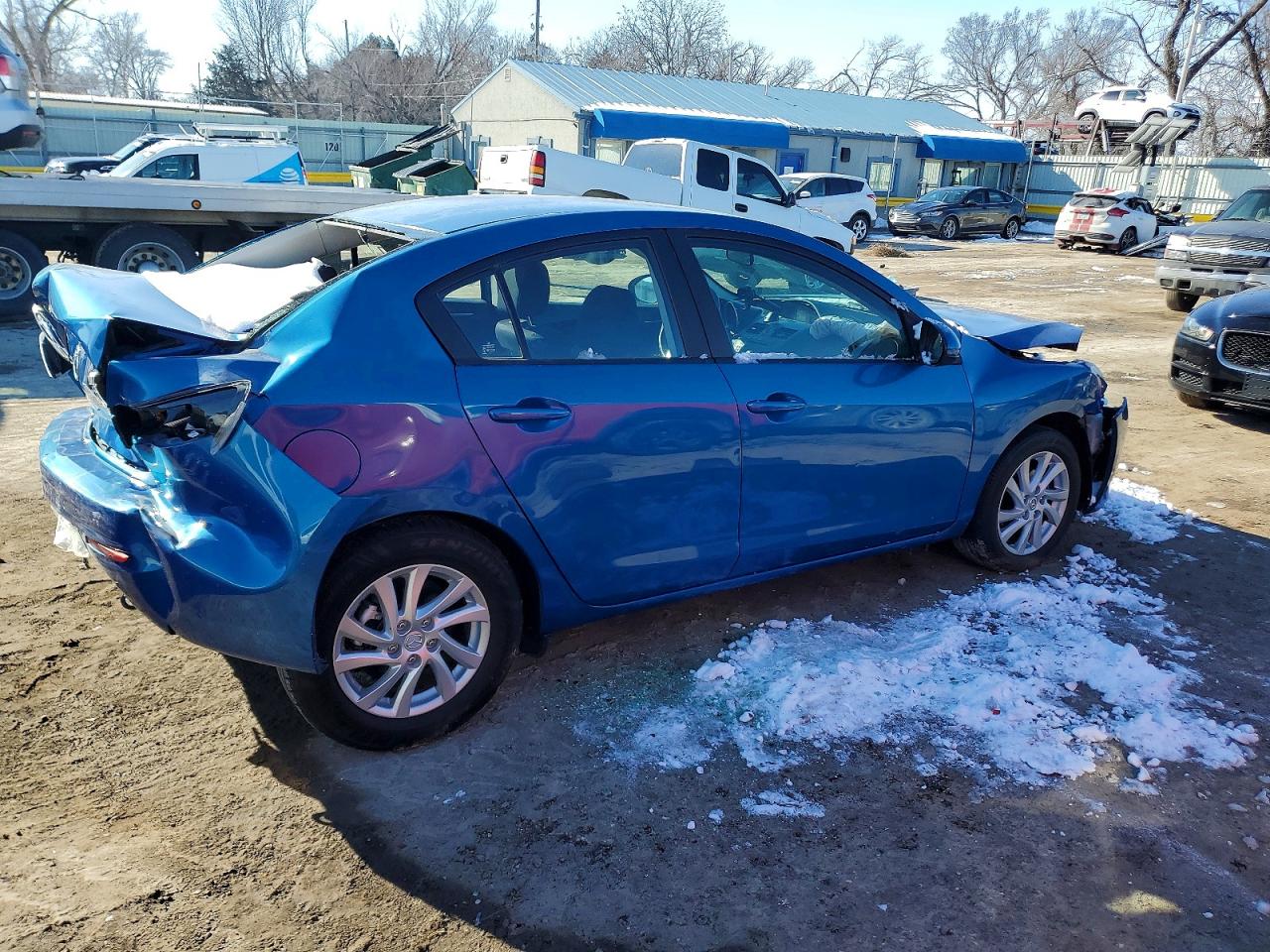 2012 Mazda 3 Blue vin: JM1BL1V77C1607474