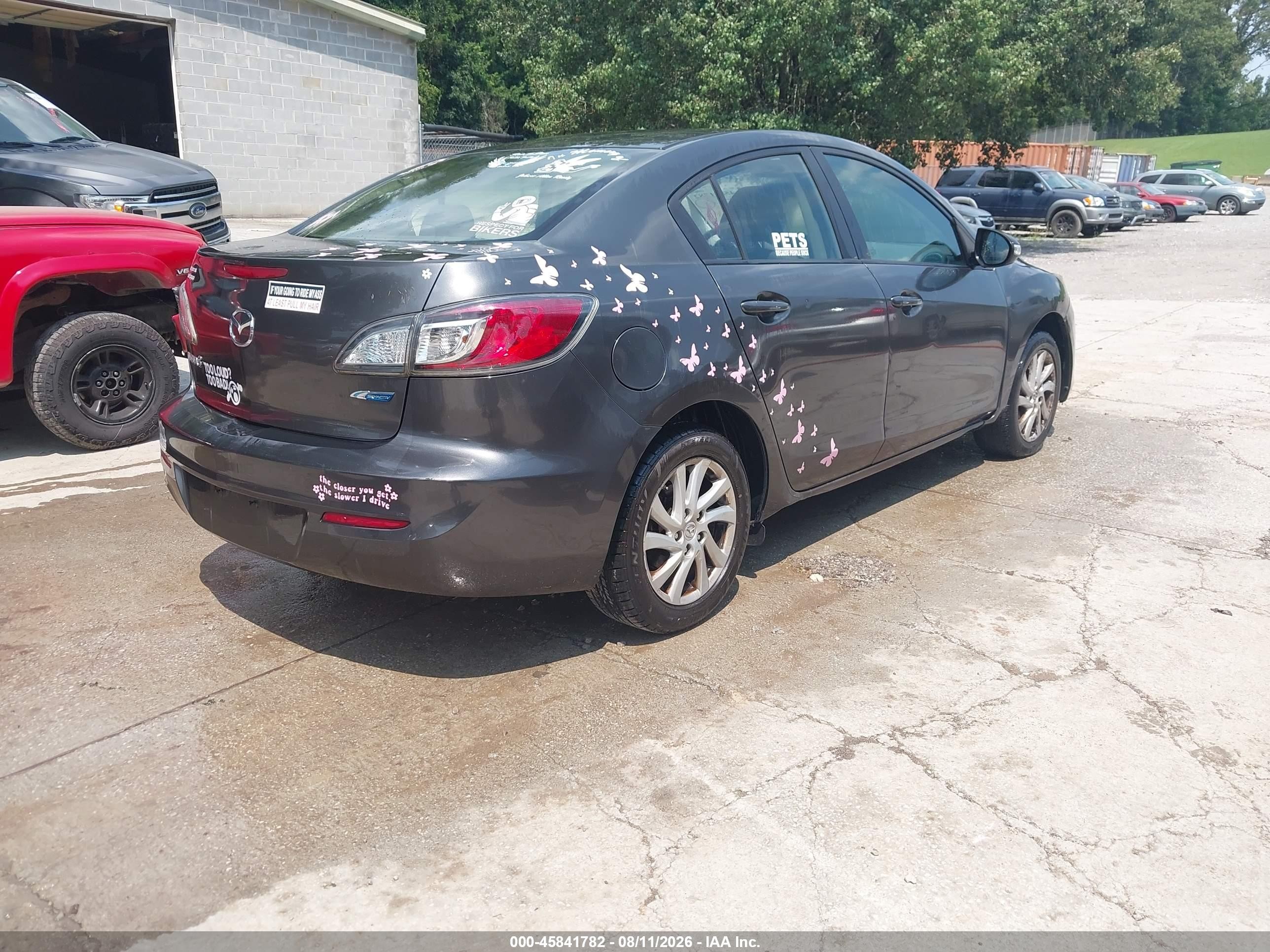 2012 Mazda Mazda3 I Touring Gray vin: JM1BL1V77C1618684