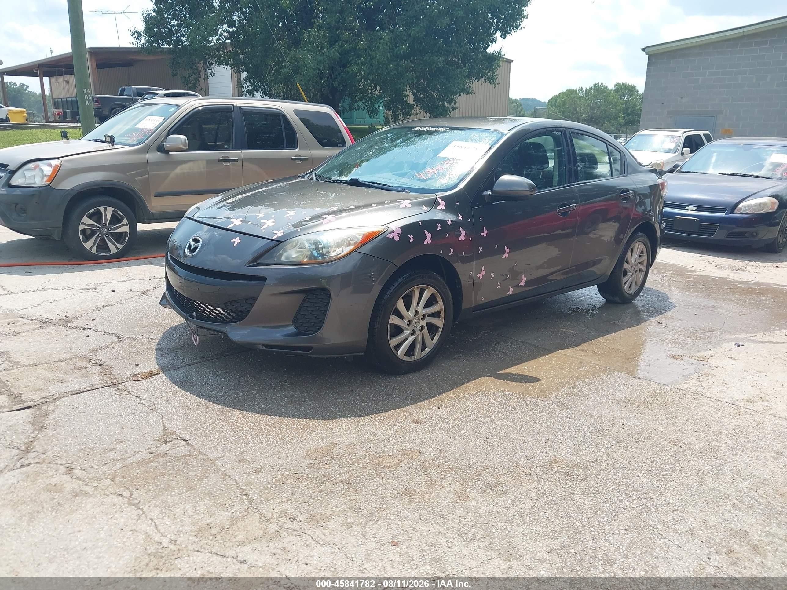 2012 Mazda Mazda3 I Touring Gray vin: JM1BL1V77C1618684