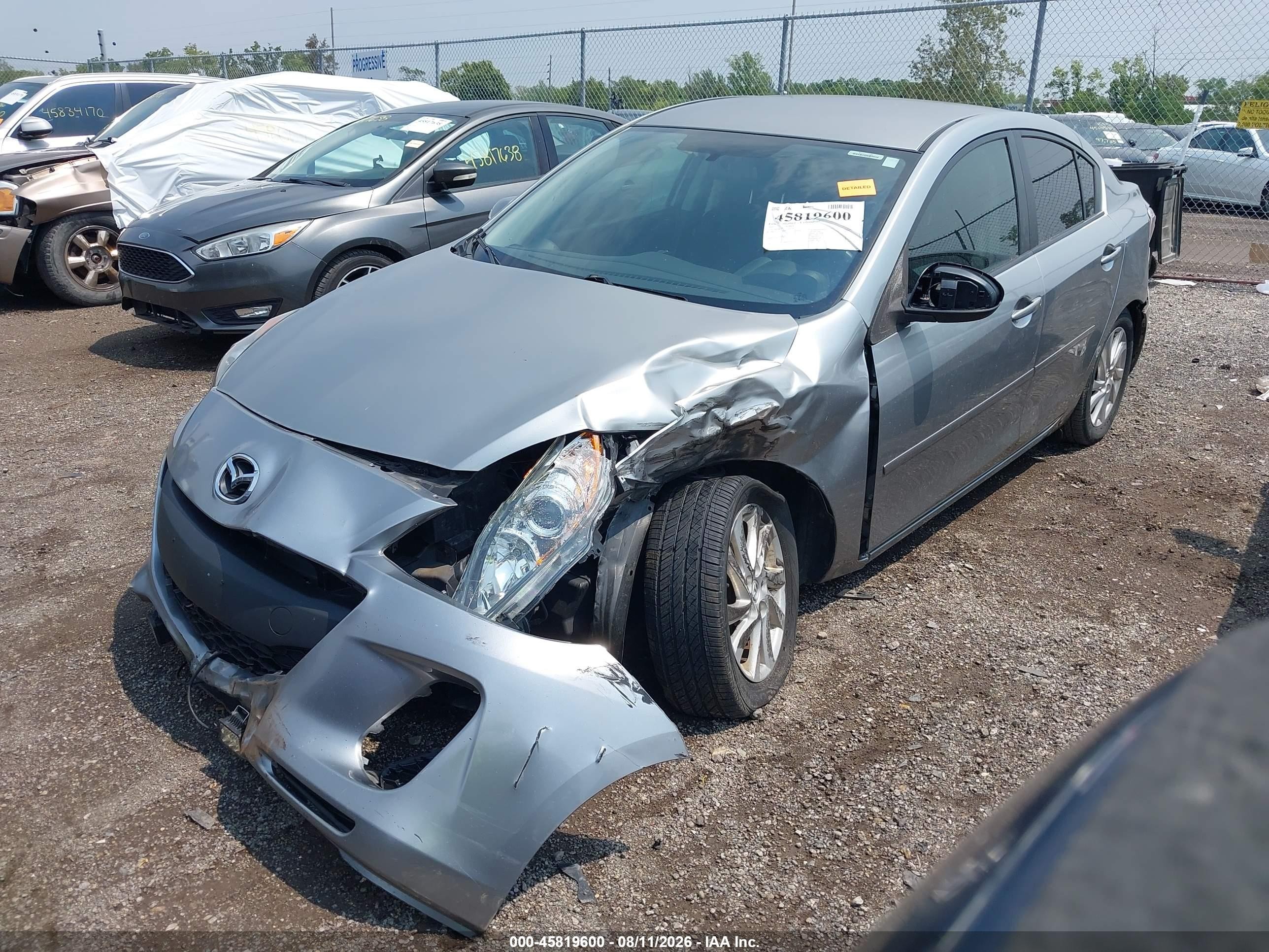 2012 Mazda Mazda3 I Touring Серебряный vin: JM1BL1V77C1631340