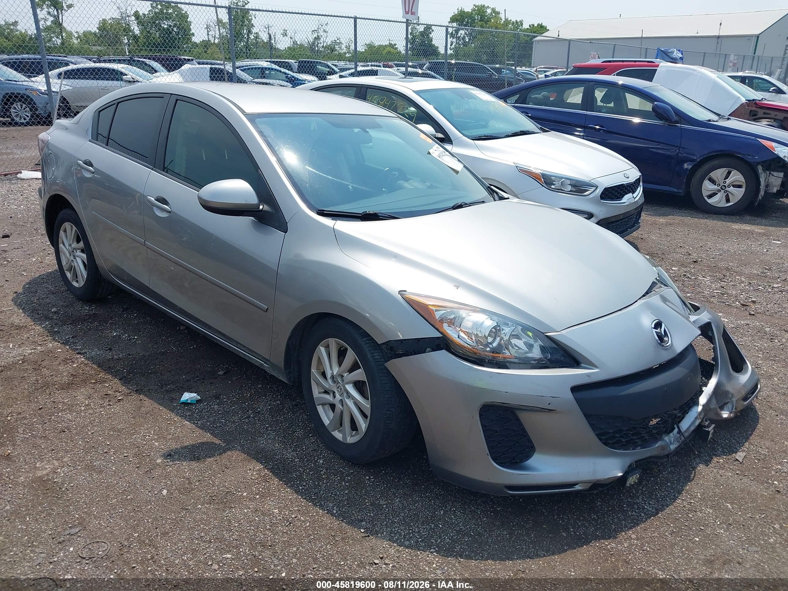 2012 Mazda Mazda3 I Touring Silver vin: JM1BL1V77C1631340