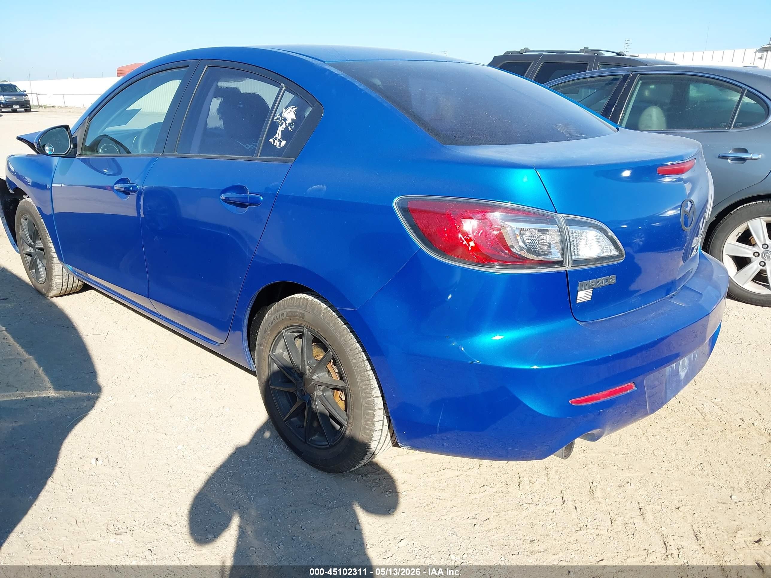 2012 Mazda Mazda3 I Touring Синий vin: JM1BL1V77C1691912