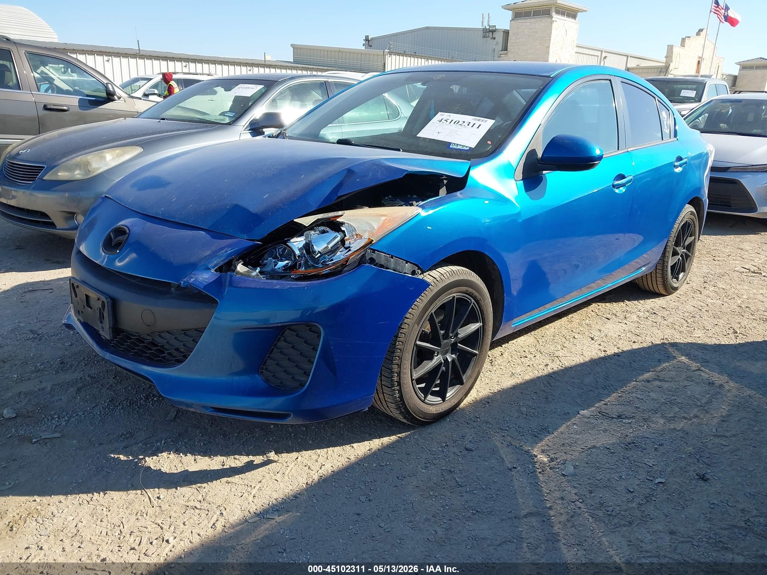 2012 Mazda Mazda3 I Touring Синий vin: JM1BL1V77C1691912