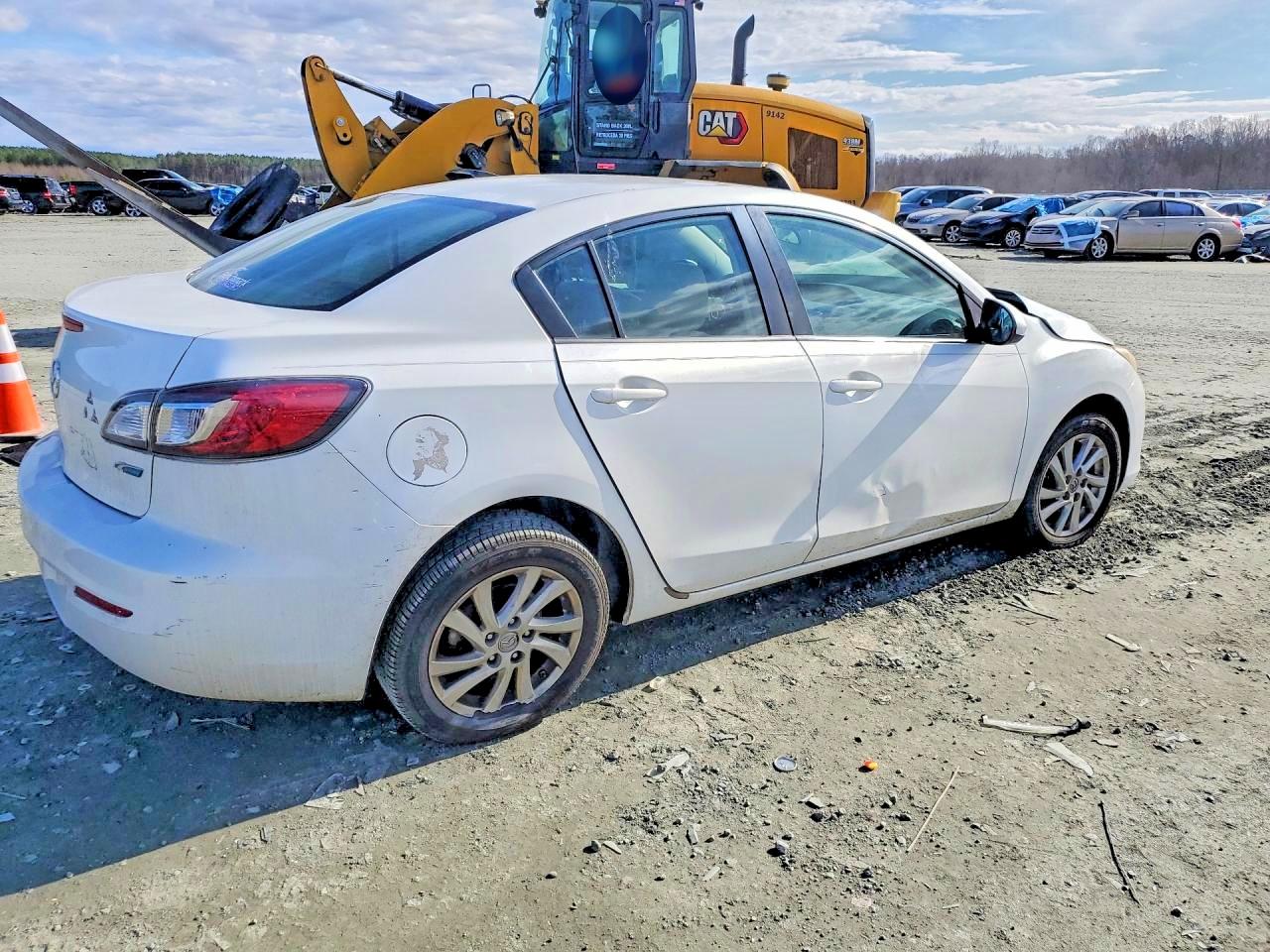 2012 Mazda 3 I White vin: JM1BL1V77C1695250
