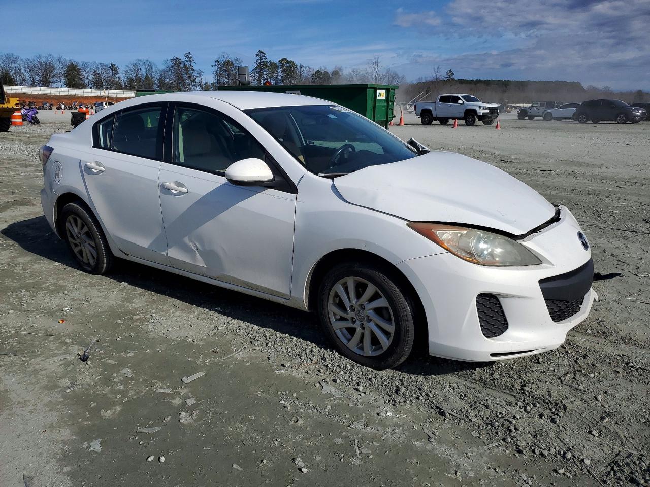 2012 Mazda 3 I White vin: JM1BL1V77C1695250