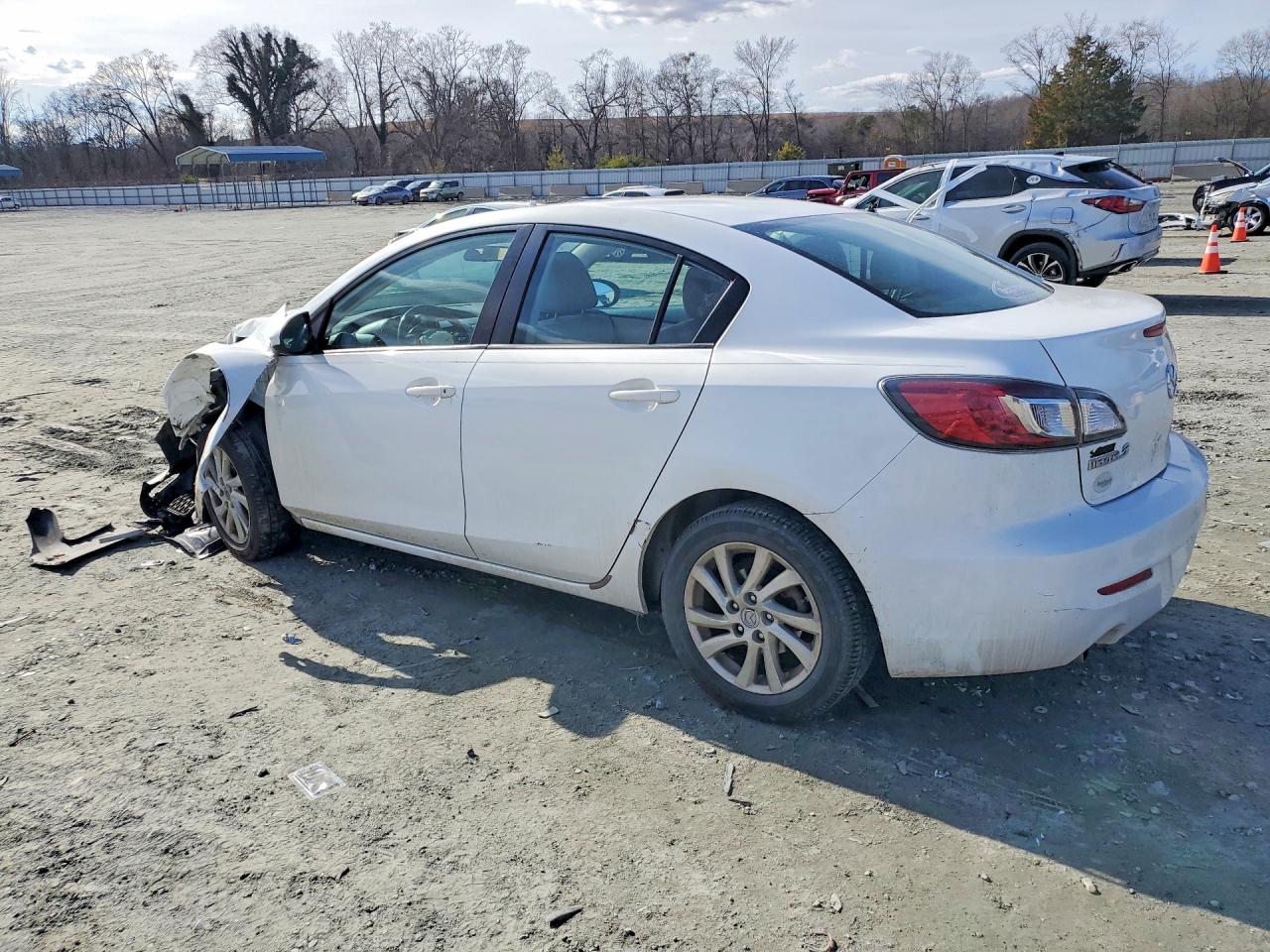 2012 Mazda 3 I White vin: JM1BL1V77C1695250