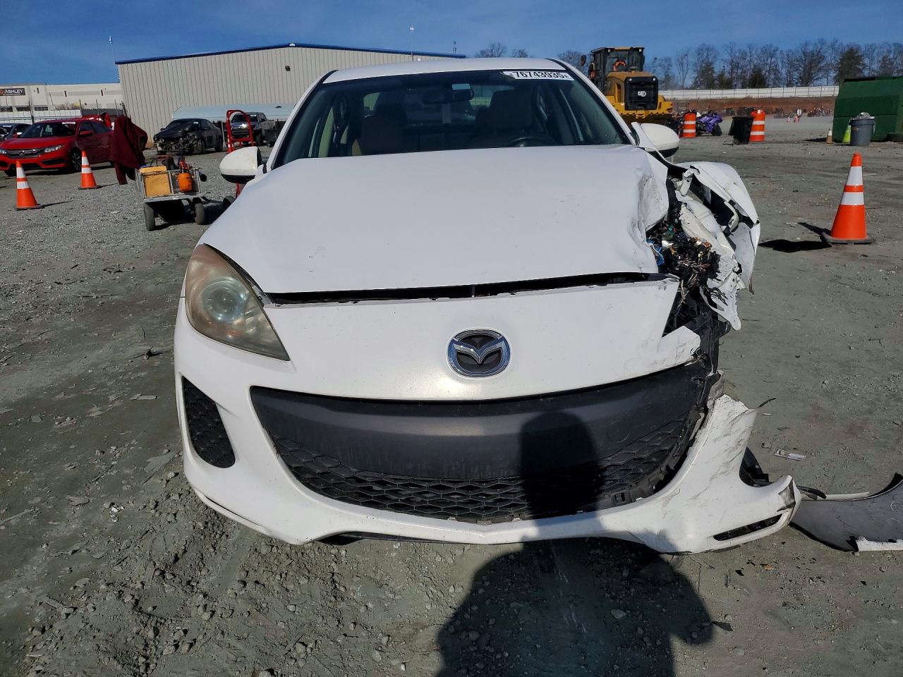 2012 Mazda 3 I White vin: JM1BL1V77C1695250