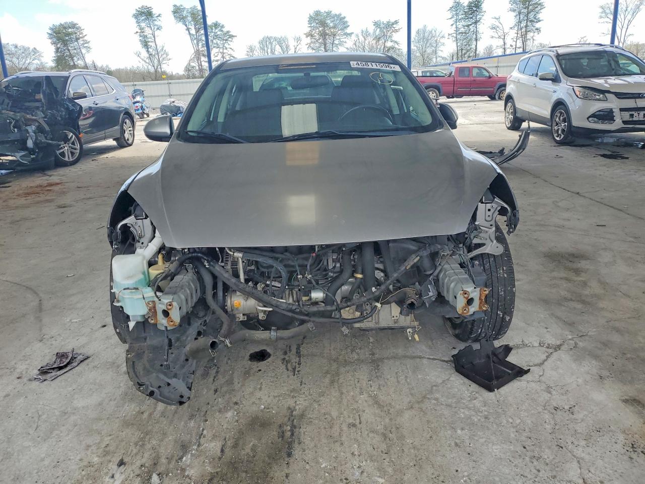 2012 Mazda 3 I Серый vin: JM1BL1V77C1695426