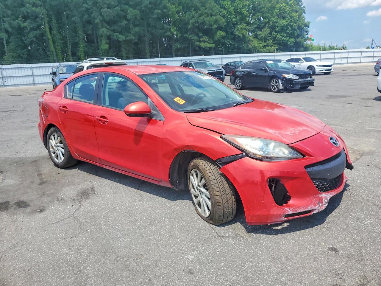 2013 Mazda 3 I Red vin: JM1BL1V77D1819180