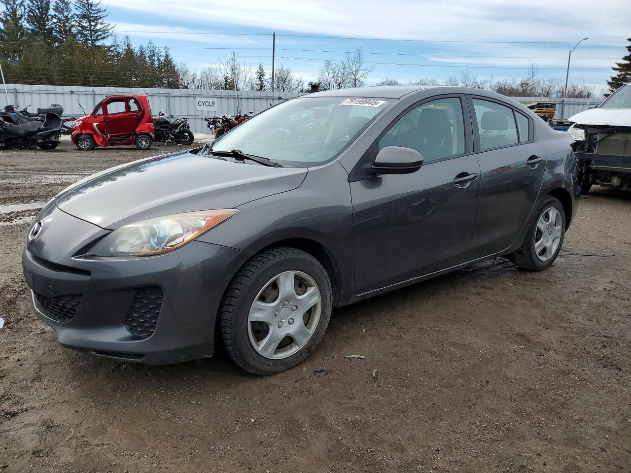 2013 Mazda 3 Gs Gray vin: JM1BL1V77D1849599