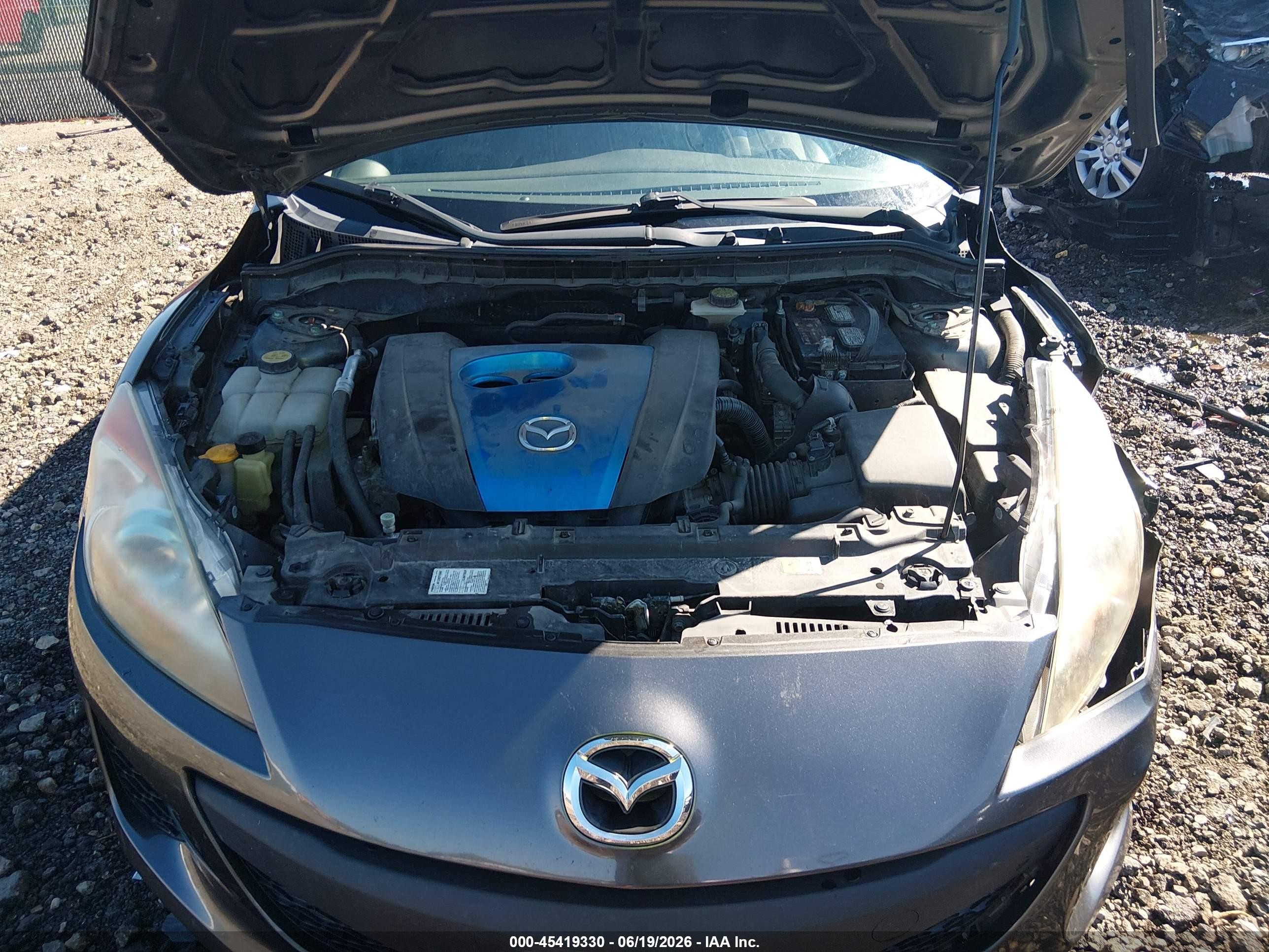 2012 Mazda Mazda3 I Touring Gray vin: JM1BL1V78C1522417
