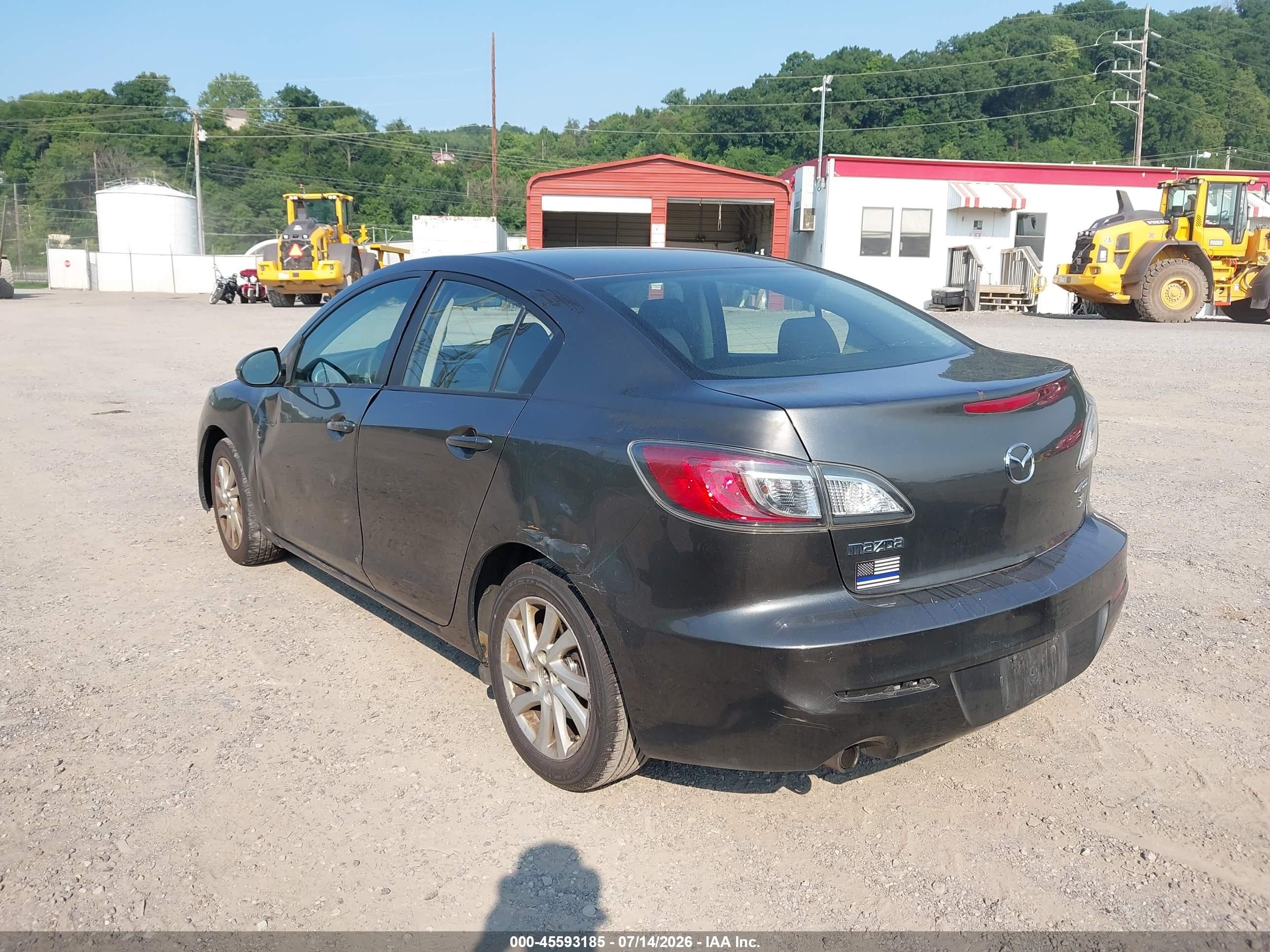 2012 Mazda Mazda3 I Touring Gray vin: JM1BL1V78C1667005