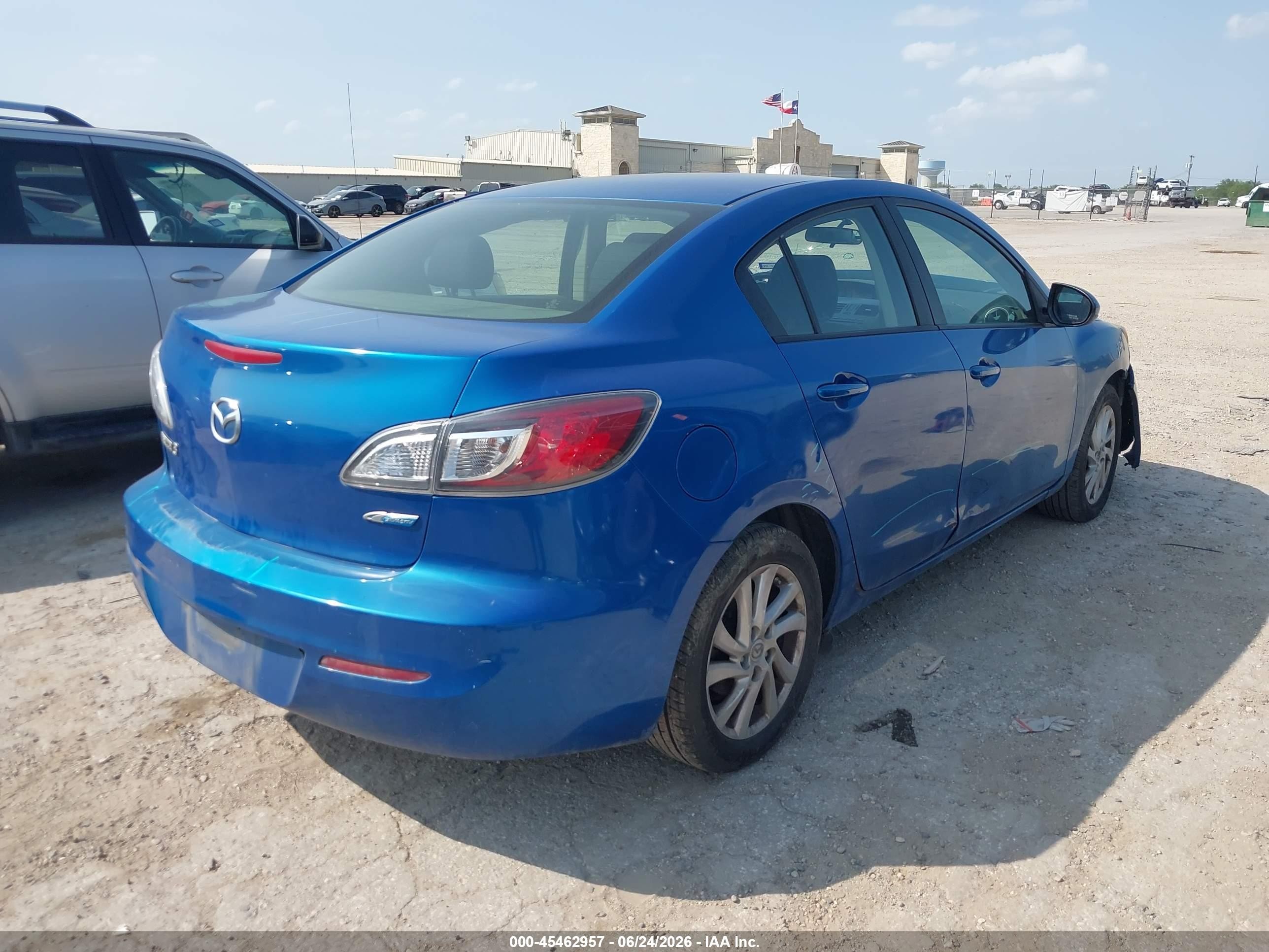 2012 Mazda Mazda3 I Touring Blue vin: JM1BL1V78C1695466