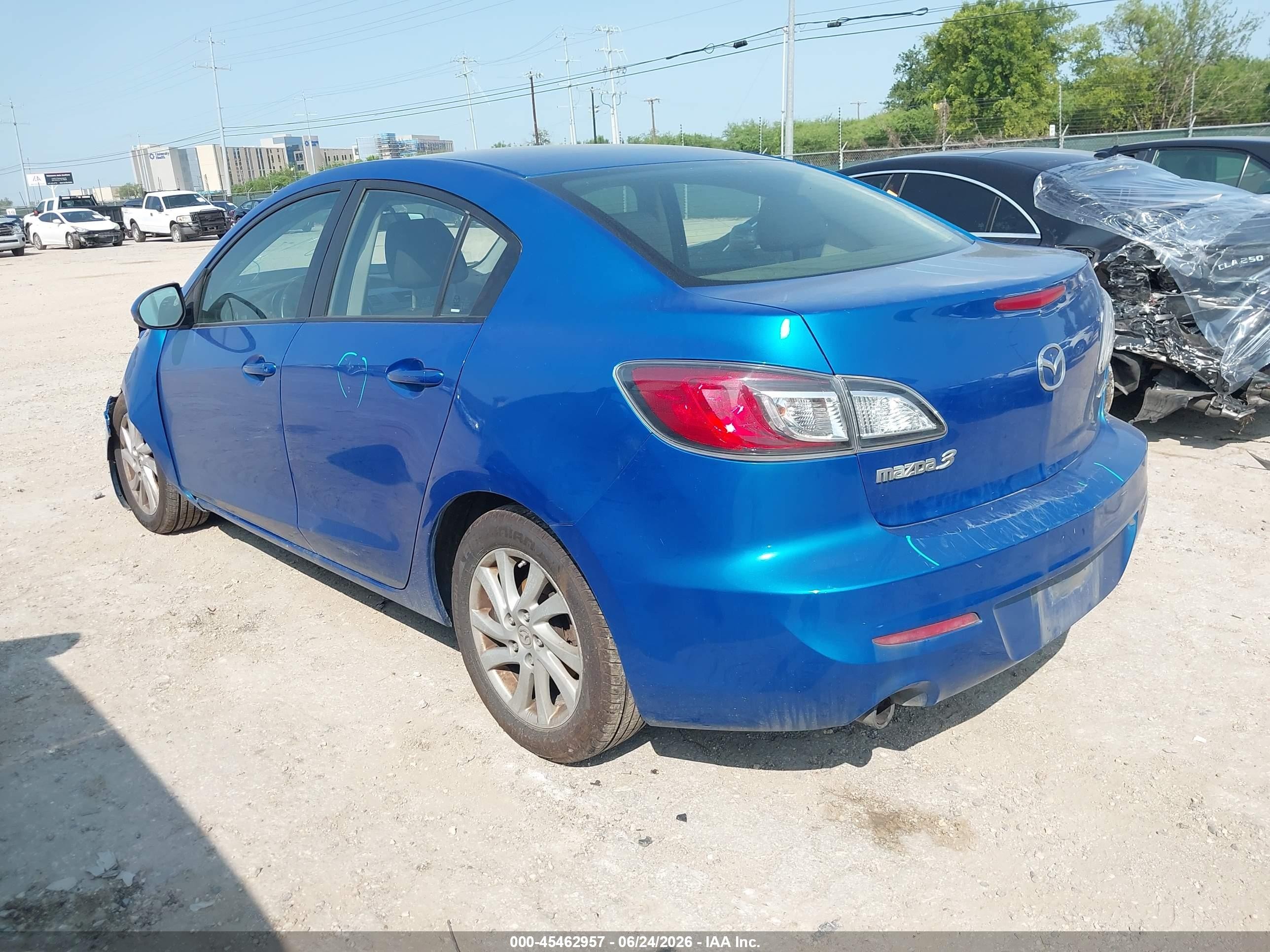 2012 Mazda Mazda3 I Touring Blue vin: JM1BL1V78C1695466
