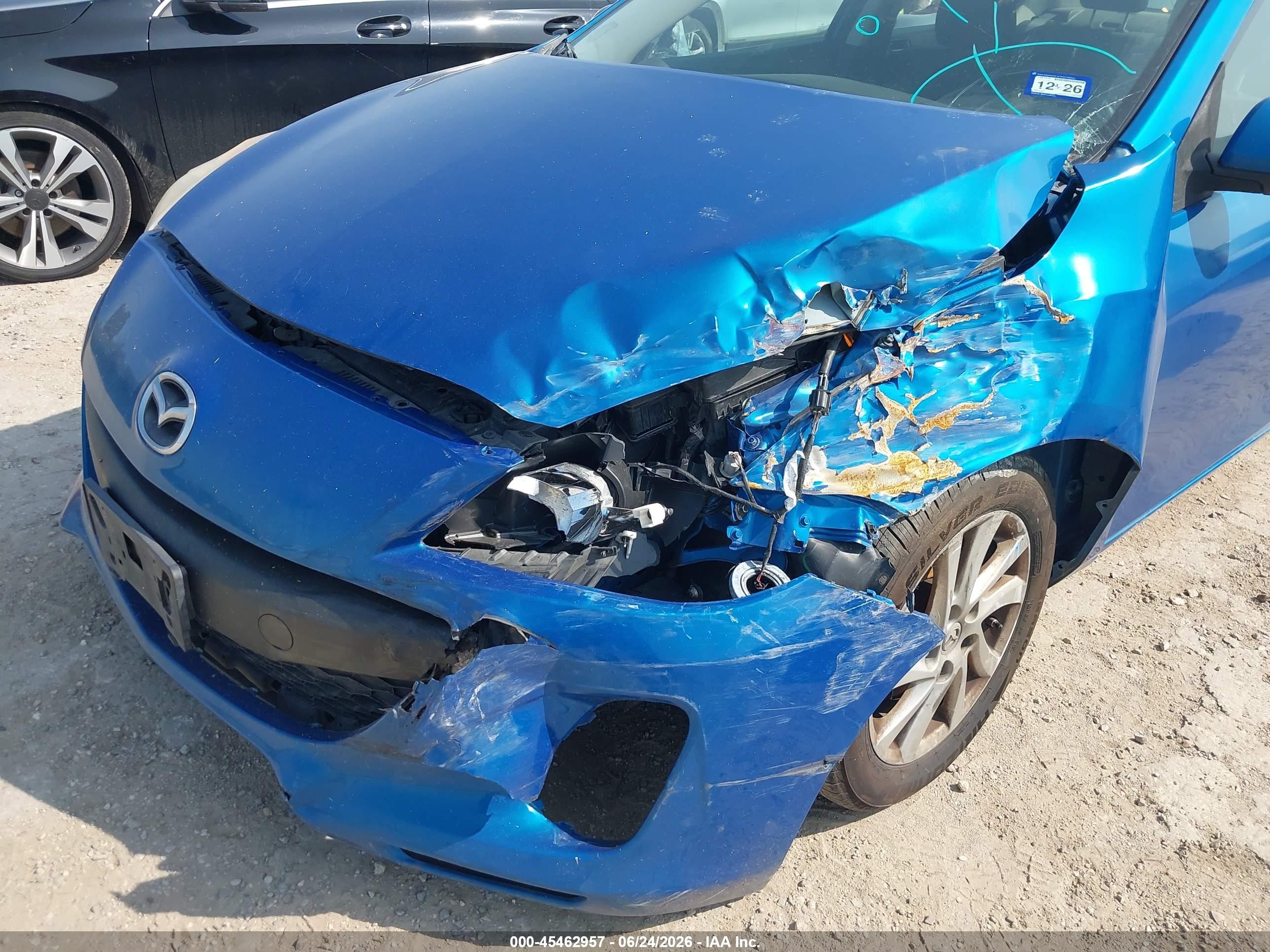 2012 Mazda Mazda3 I Touring Blue vin: JM1BL1V78C1695466