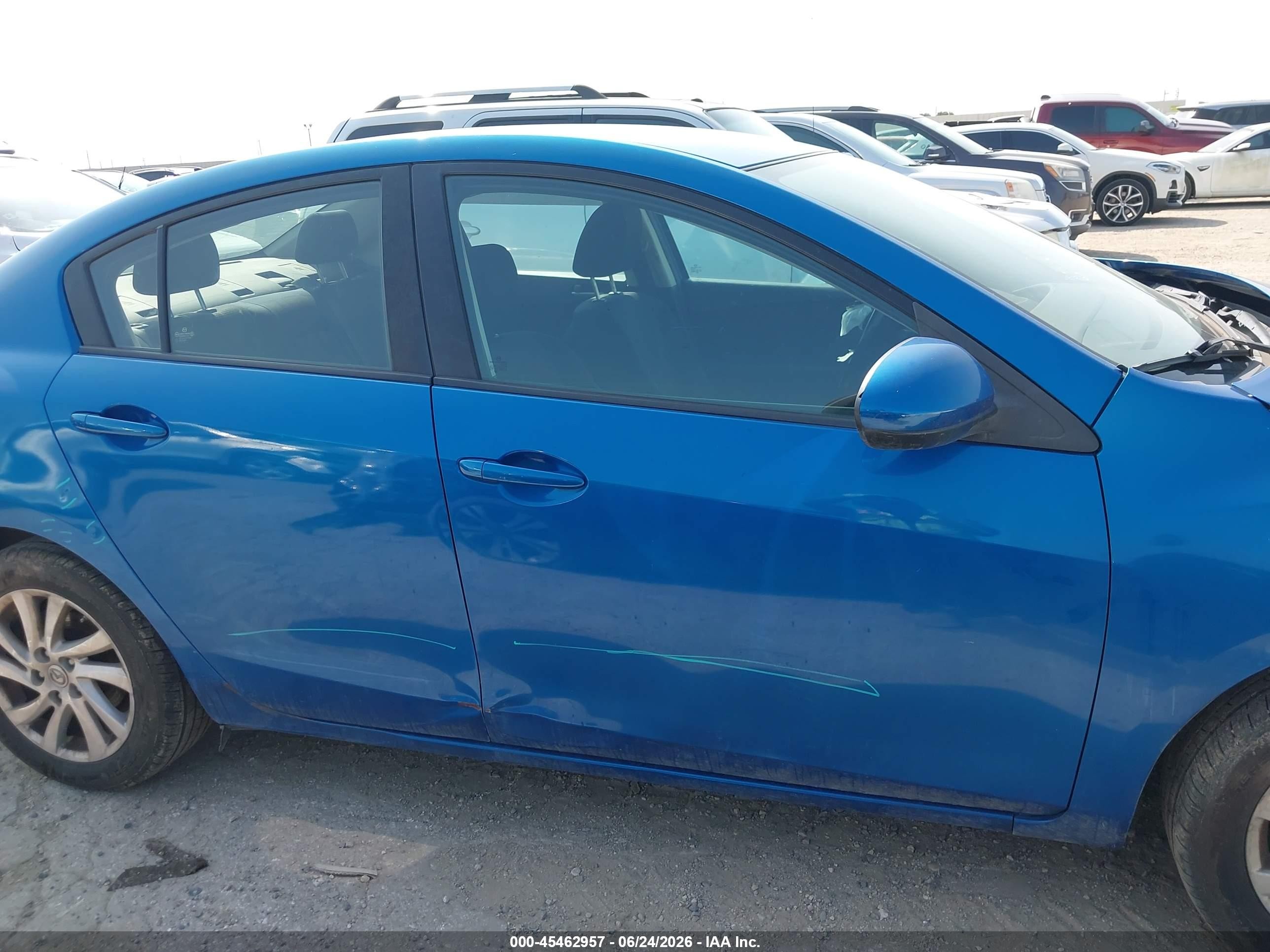 2012 Mazda Mazda3 I Touring Blue vin: JM1BL1V78C1695466