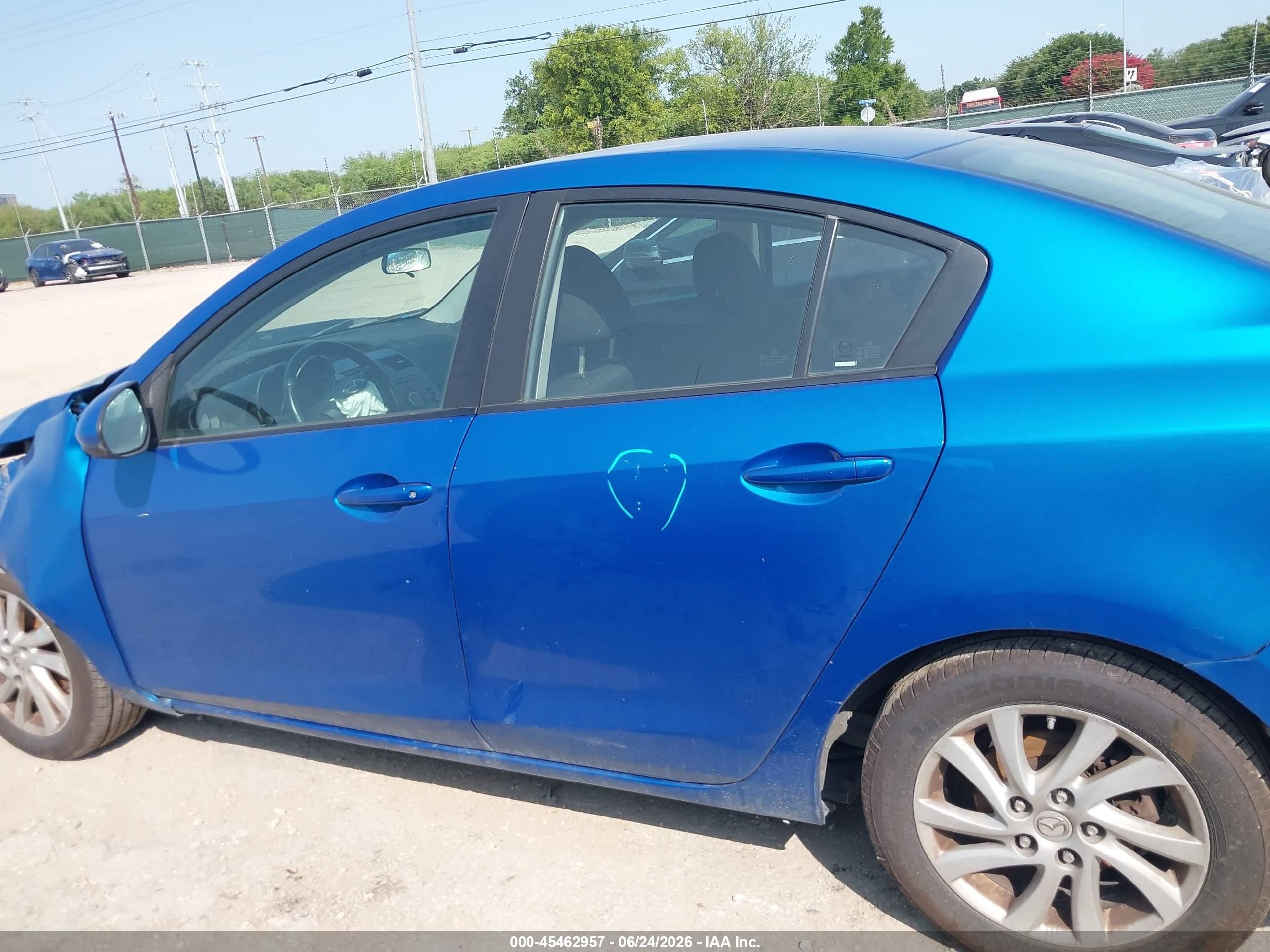 2012 Mazda Mazda3 I Touring Blue vin: JM1BL1V78C1695466