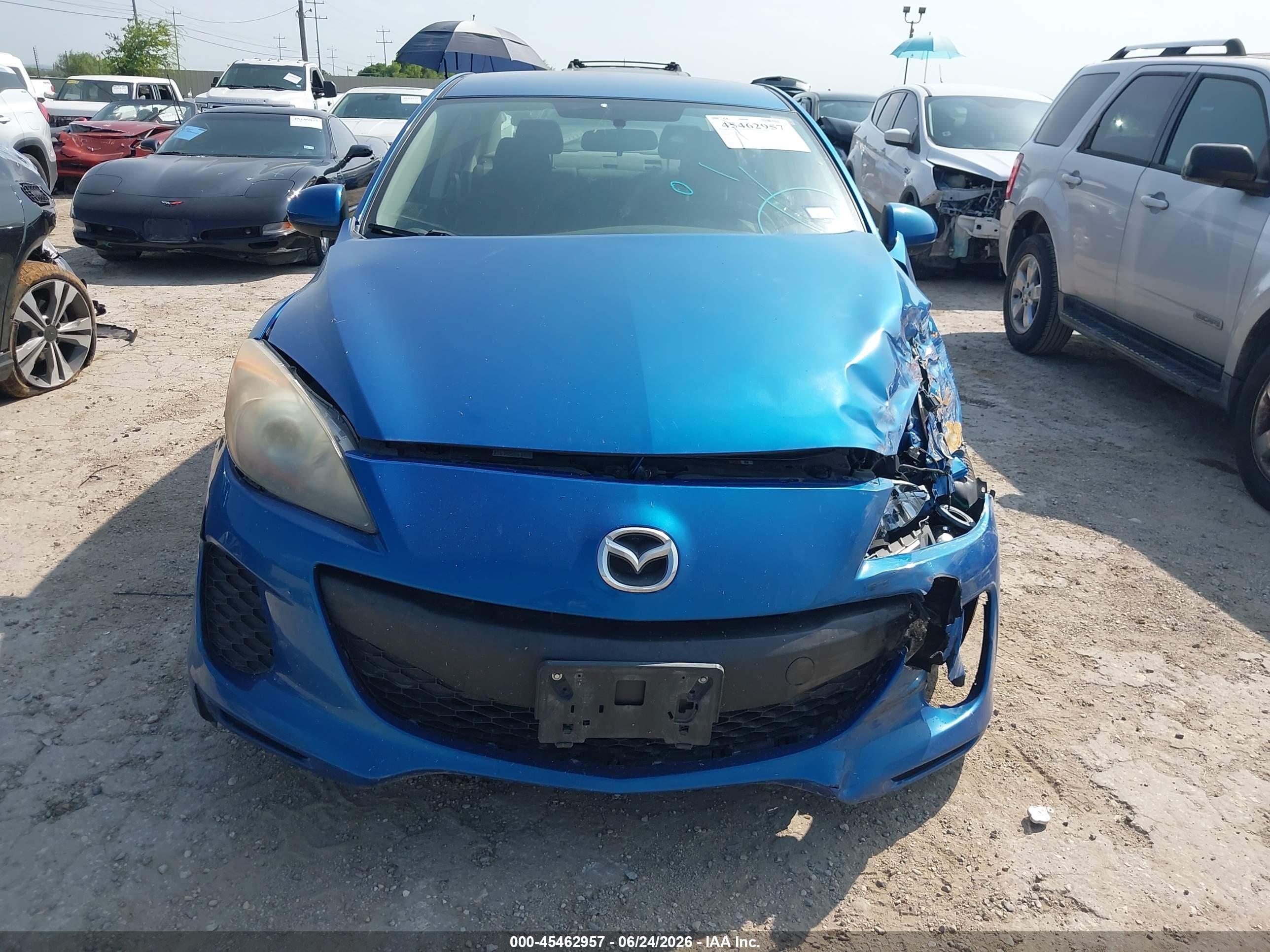 2012 Mazda Mazda3 I Touring Blue vin: JM1BL1V78C1695466