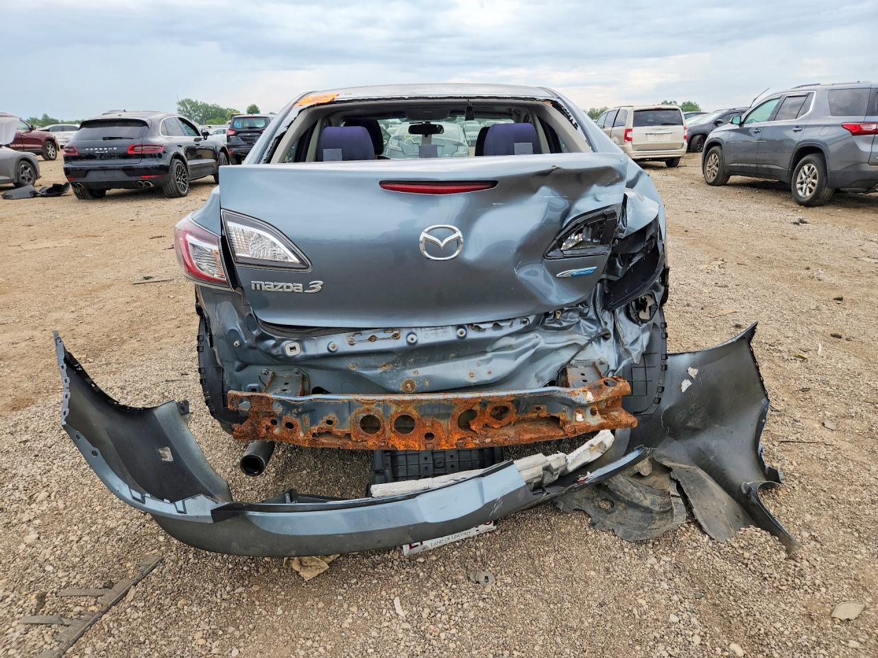 2012 Mazda 3 I Gray vin: JM1BL1V79C1529344