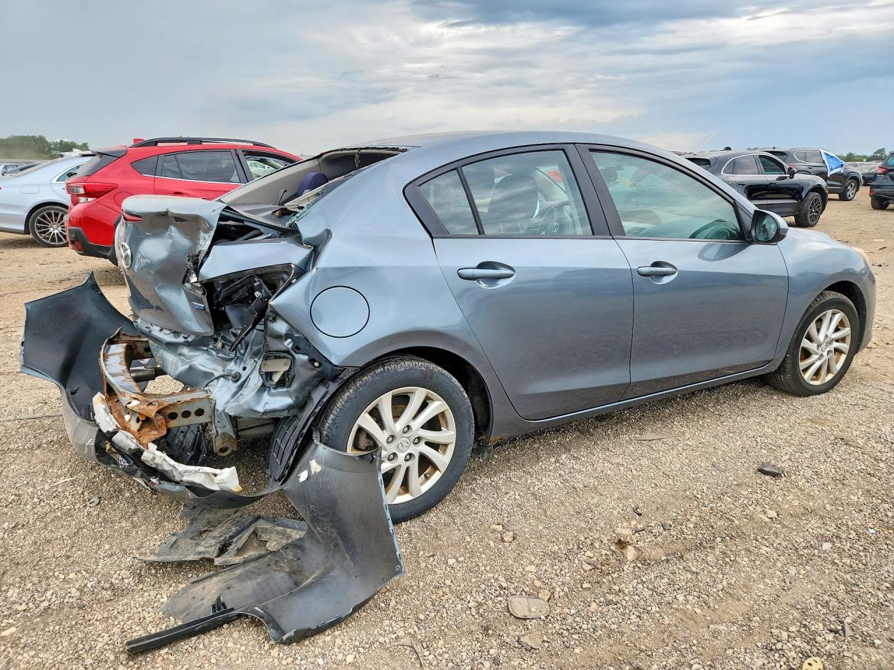 2012 Mazda 3 I Gray vin: JM1BL1V79C1529344