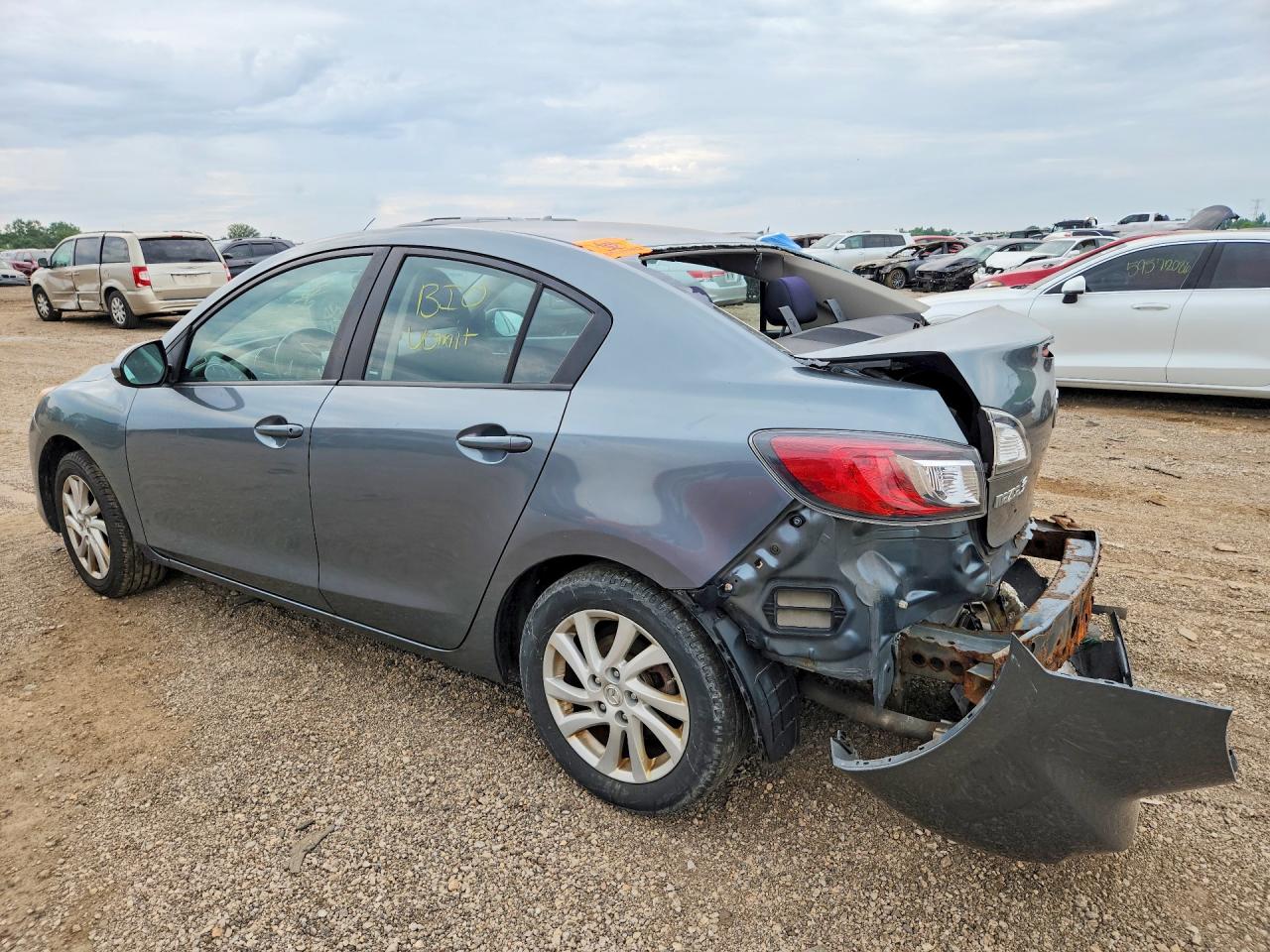 2012 Mazda 3 I Gray vin: JM1BL1V79C1529344