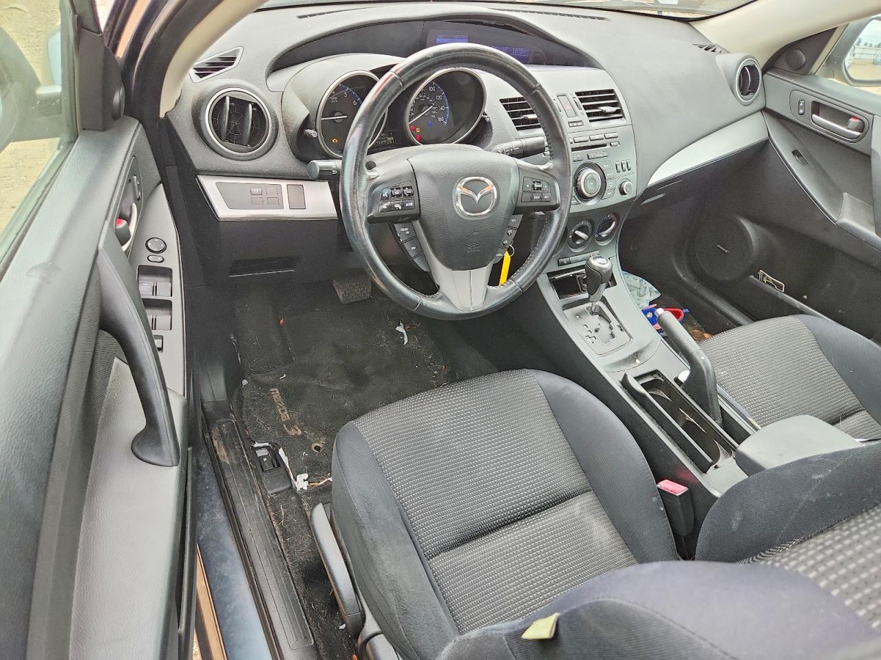 2012 Mazda 3 I Gray vin: JM1BL1V79C1529344