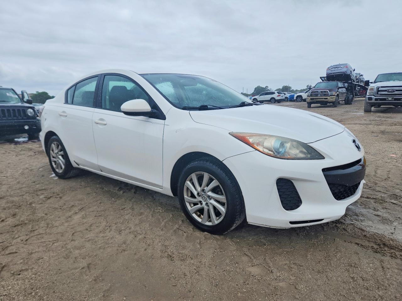 2012 Mazda 3 I White vin: JM1BL1V79C1606438