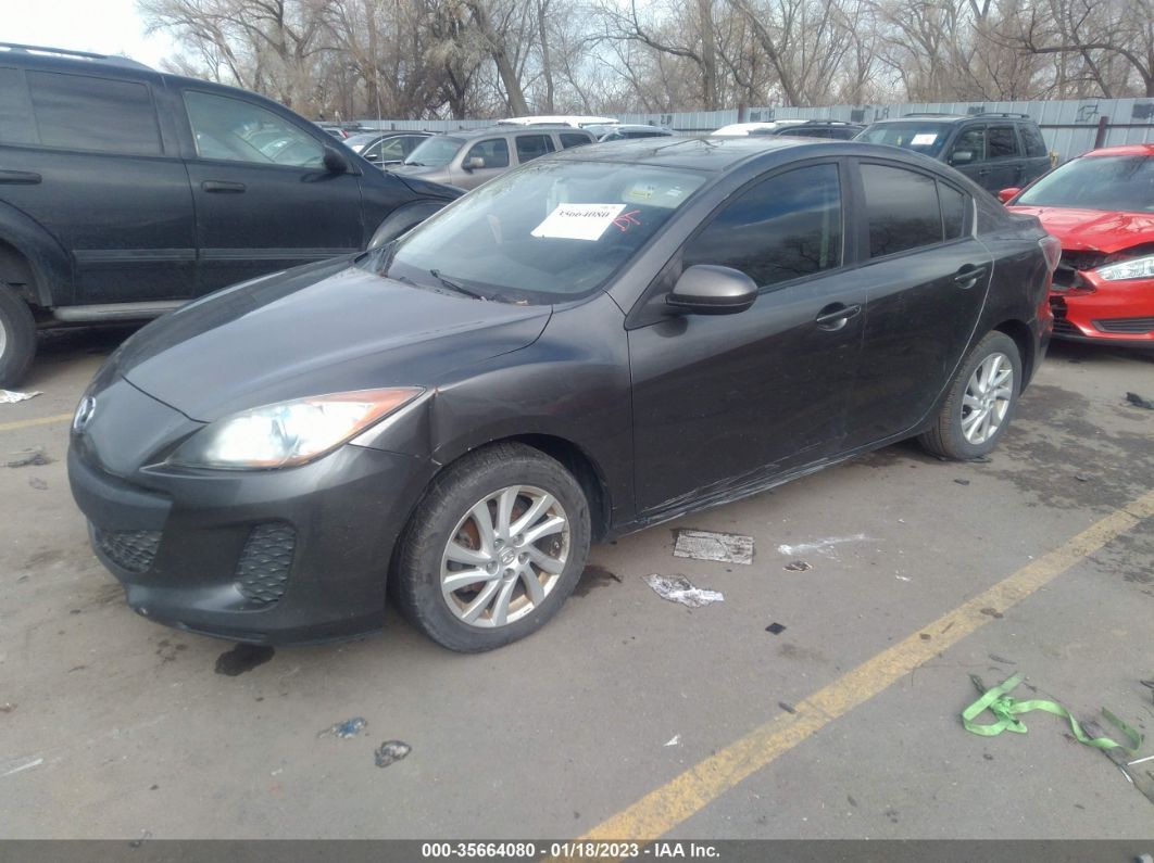 2012 Mazda Mazda3 I Touring Gray vin: JM1BL1V79C1626317