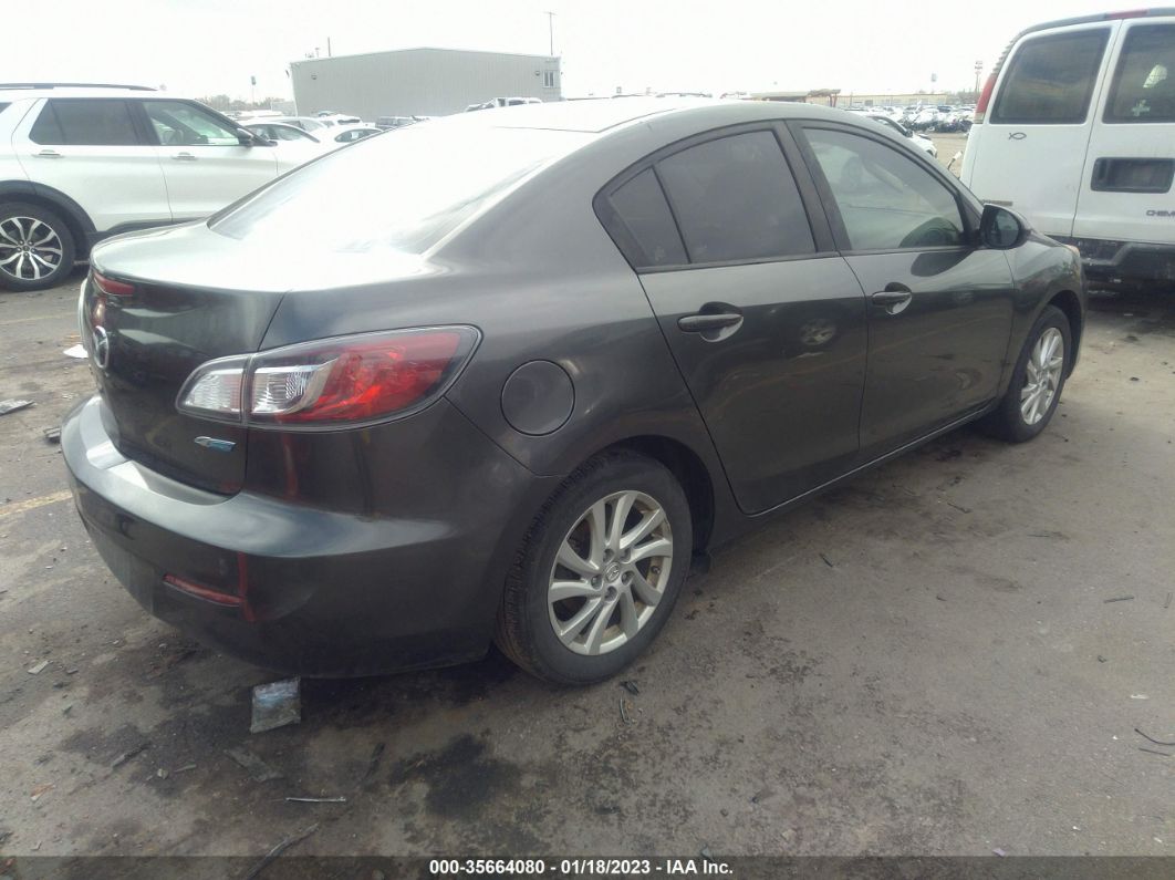 2012 Mazda Mazda3 I Touring Gray vin: JM1BL1V79C1626317