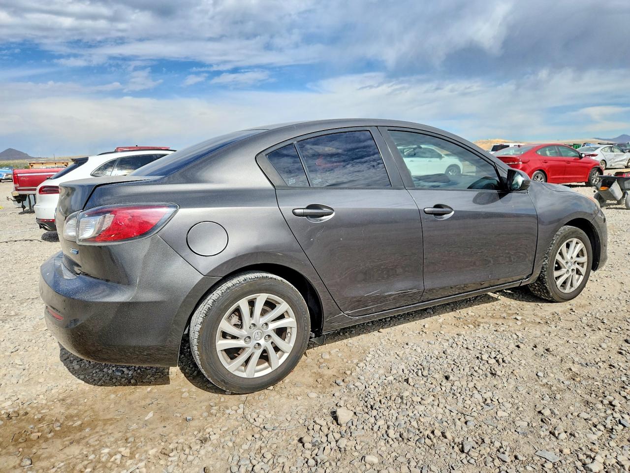 2012 Mazda 3 I Gray vin: JM1BL1V79C1626317
