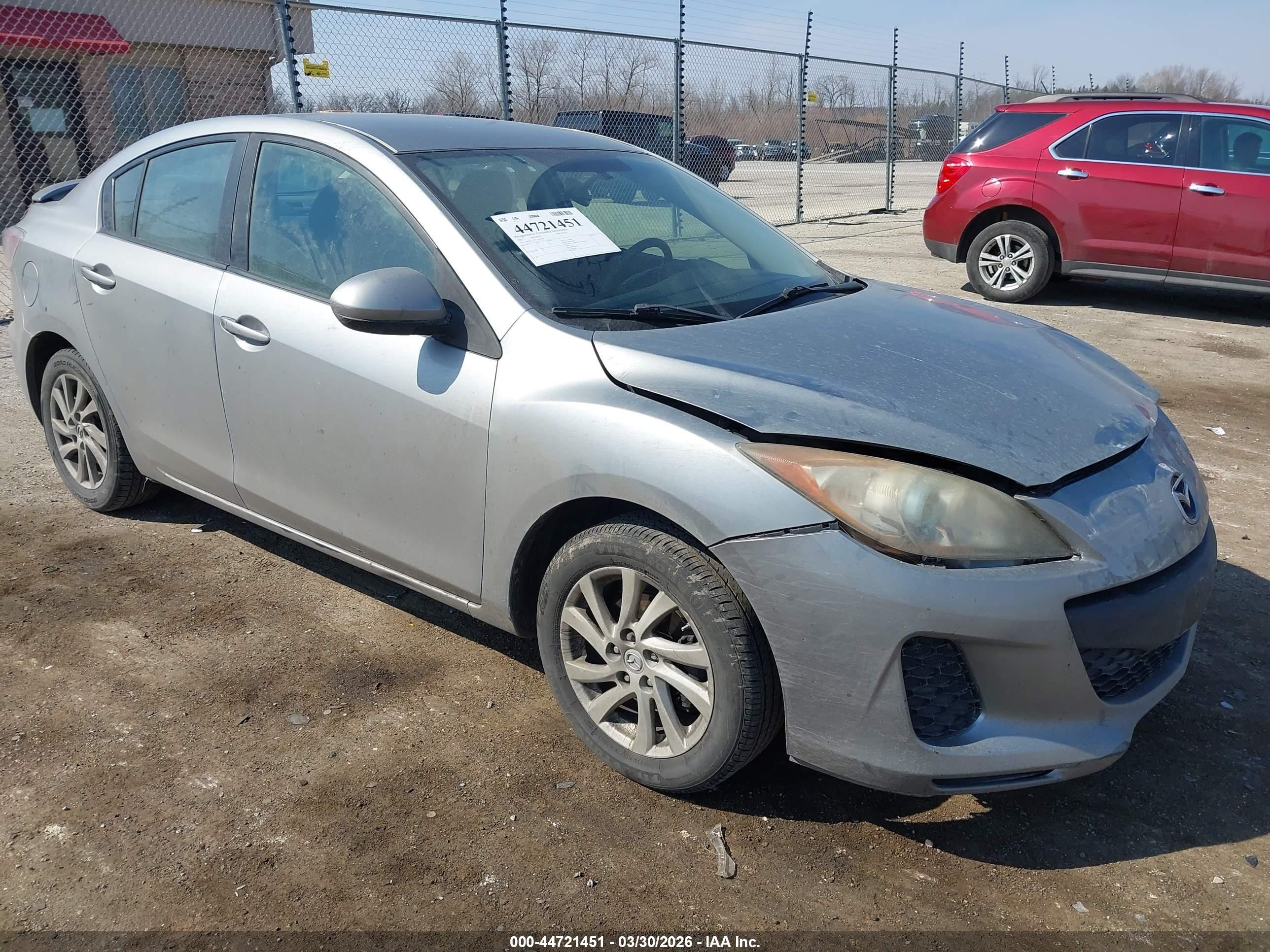2012 Mazda Mazda3 I Touring Silver vin: JM1BL1V79C1654859