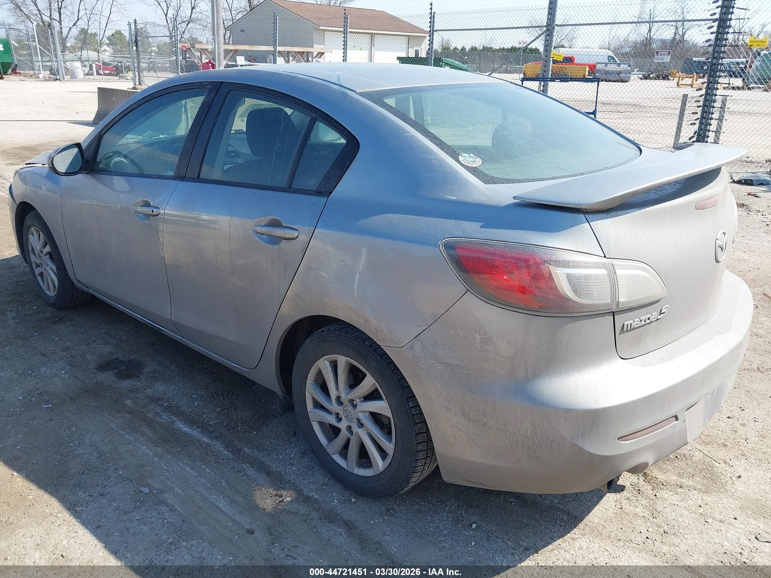 2012 Mazda Mazda3 I Touring Silver vin: JM1BL1V79C1654859