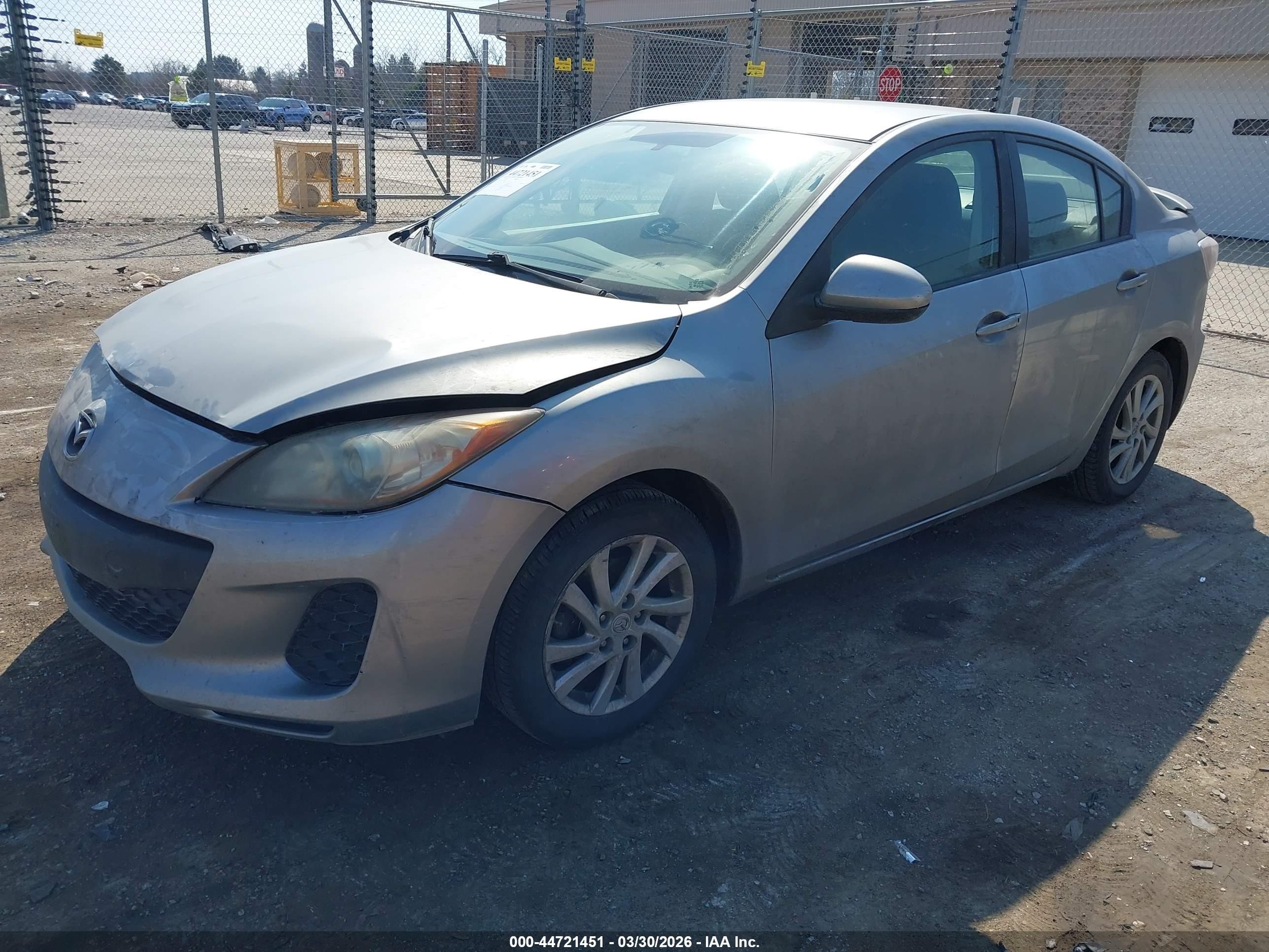 2012 Mazda Mazda3 I Touring Silver vin: JM1BL1V79C1654859