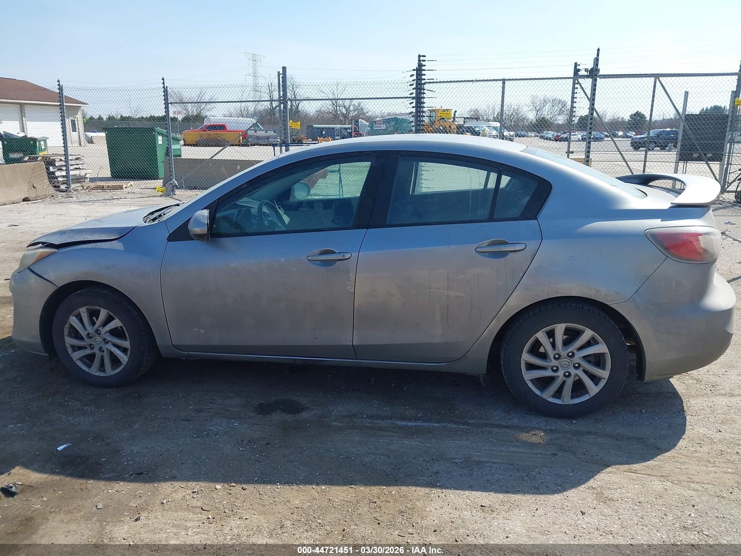 2012 Mazda Mazda3 I Touring Silver vin: JM1BL1V79C1654859