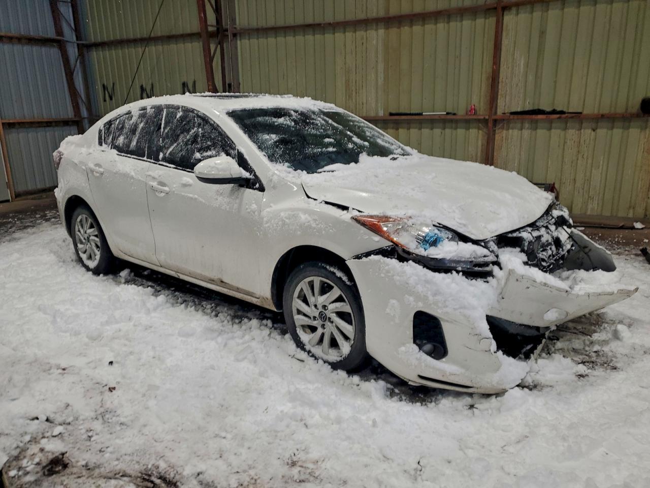 2013 Mazda 3 I White vin: JM1BL1V79D1846185