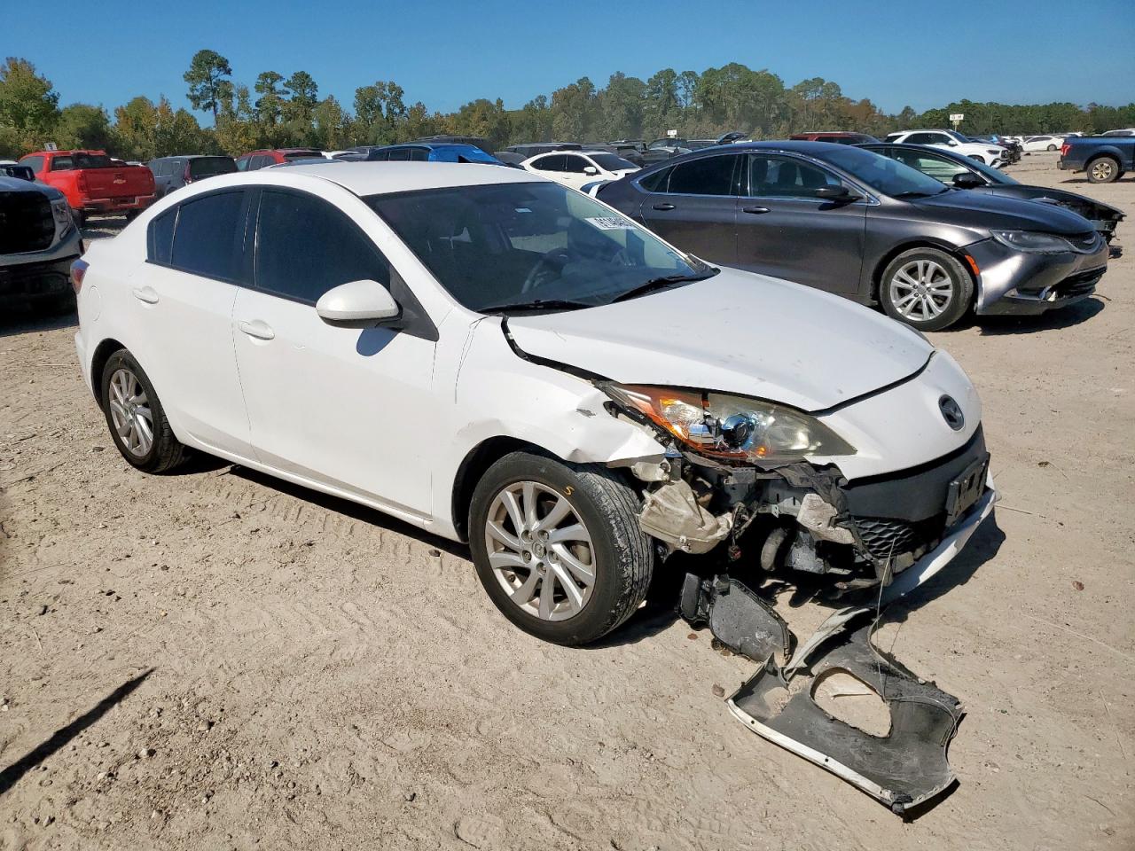 2012 Mazda 3 I White vin: JM1BL1V7XC1567956