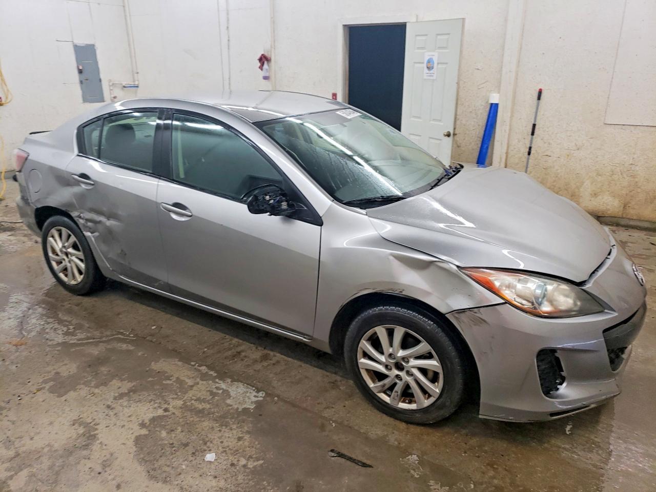 2012 Mazda 3 I Silver vin: JM1BL1V7XC1666826