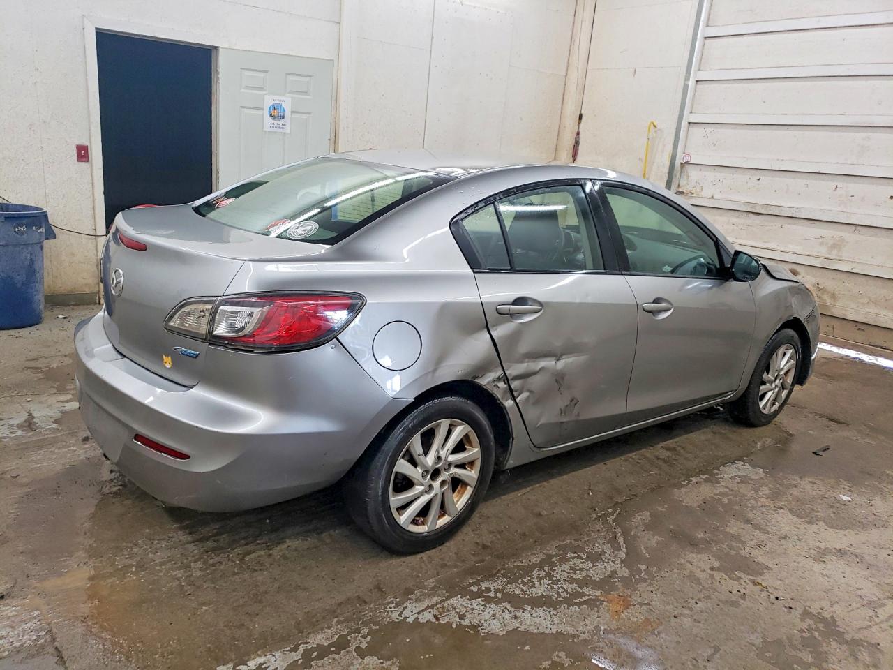 2012 Mazda 3 I Silver vin: JM1BL1V7XC1666826