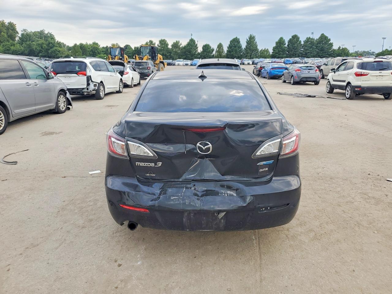 2012 Mazda 3 I Черный vin: JM1BL1V7XC1672321