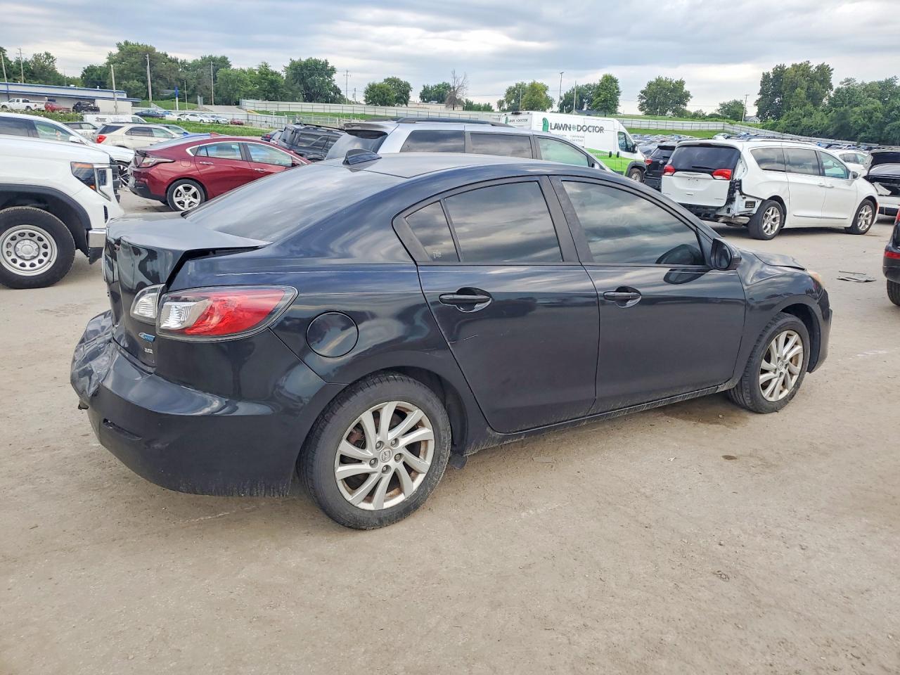 2012 Mazda 3 I Черный vin: JM1BL1V7XC1672321