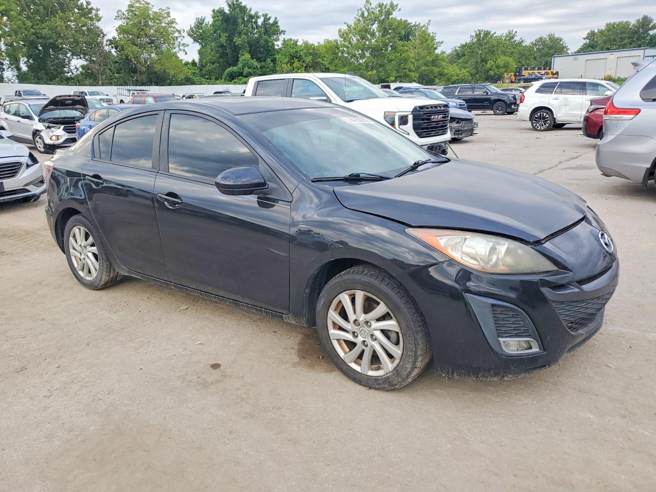 2012 Mazda 3 I Черный vin: JM1BL1V7XC1672321