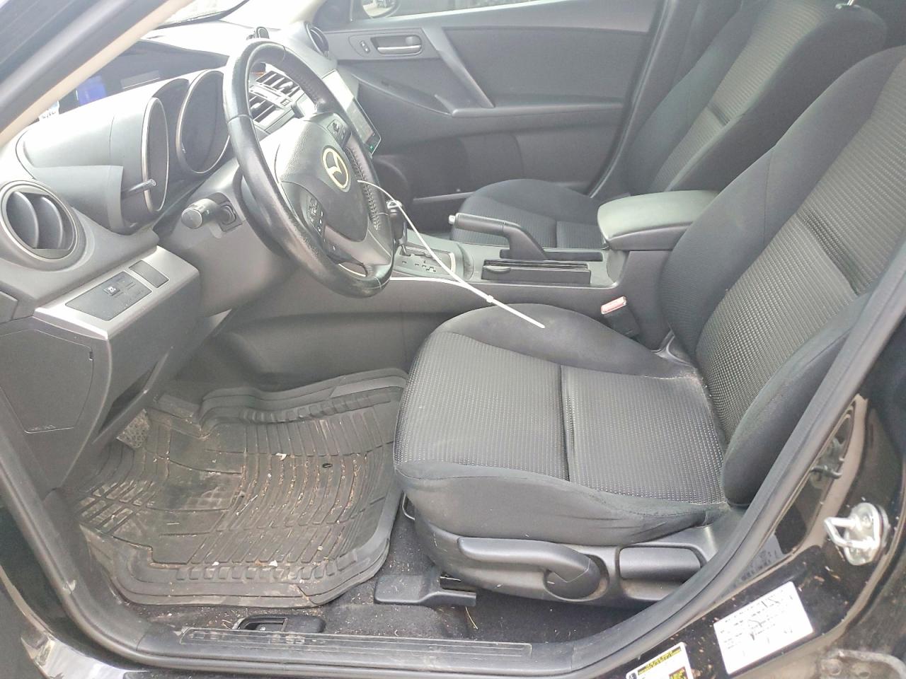 2012 Mazda 3 I Черный vin: JM1BL1V7XC1672321
