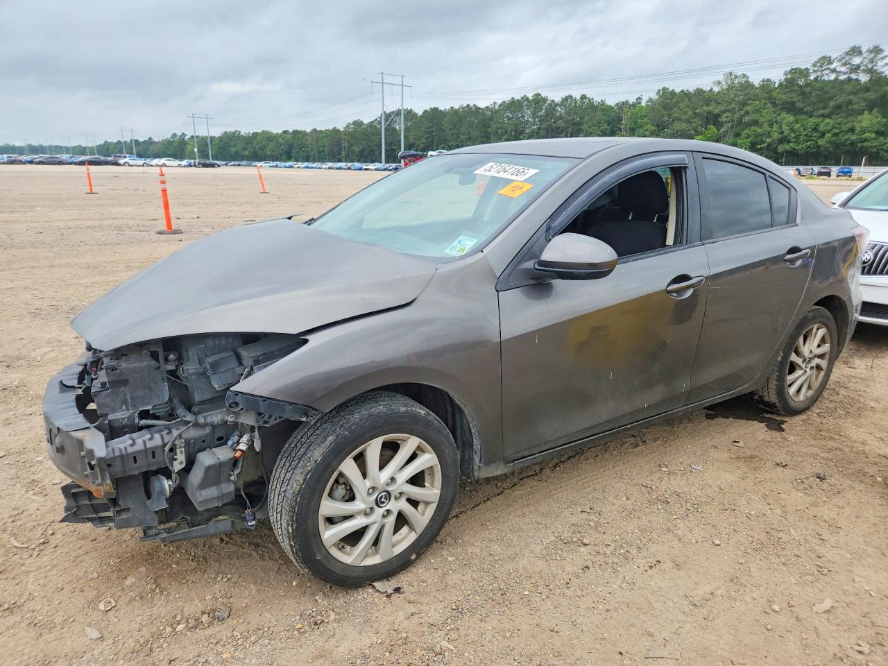 2013 Mazda 3 I Gray vin: JM1BL1V7XD1758228