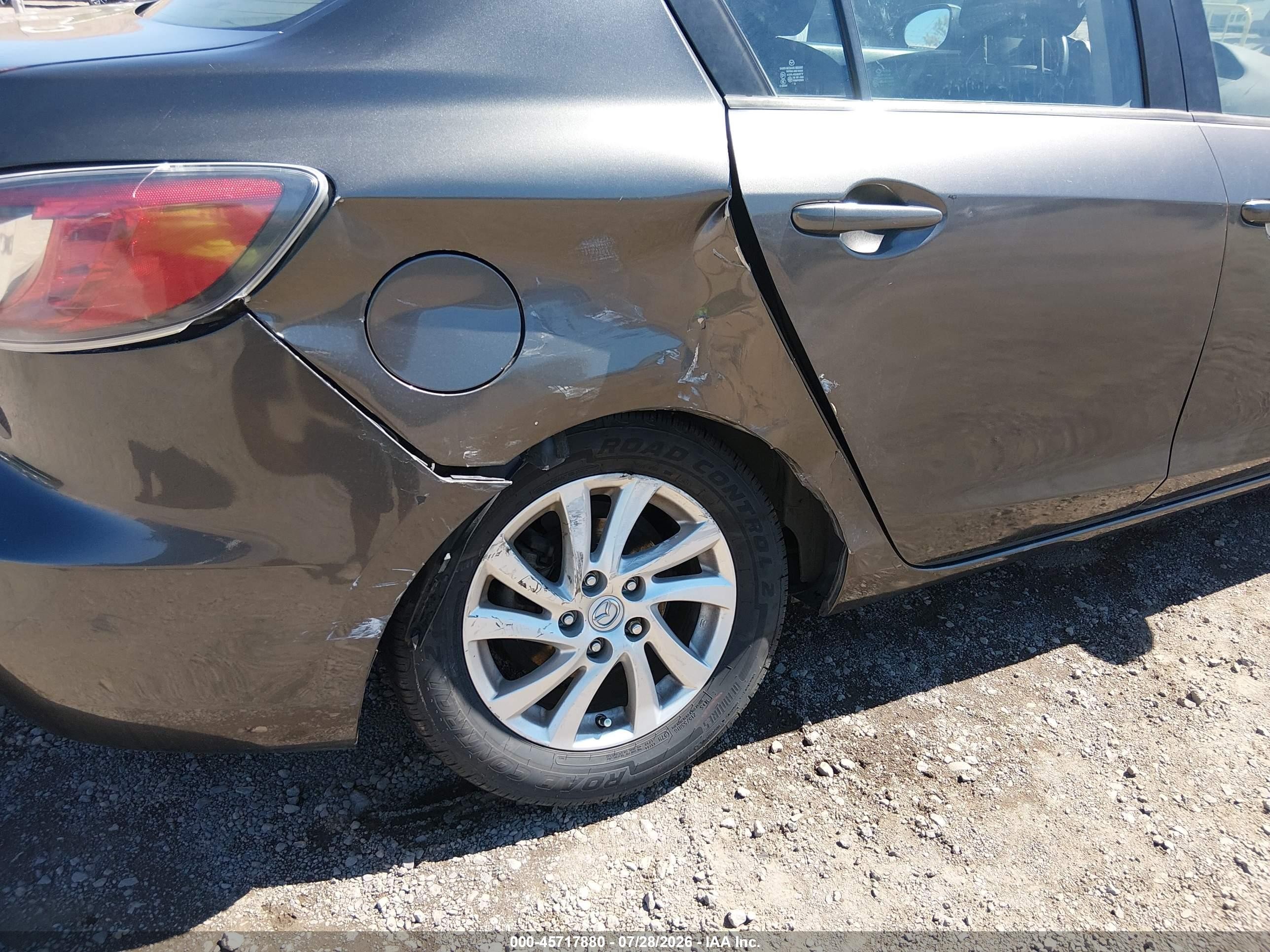 2012 Mazda Mazda3 I Touring Серый vin: JM1BL1V80C1562757