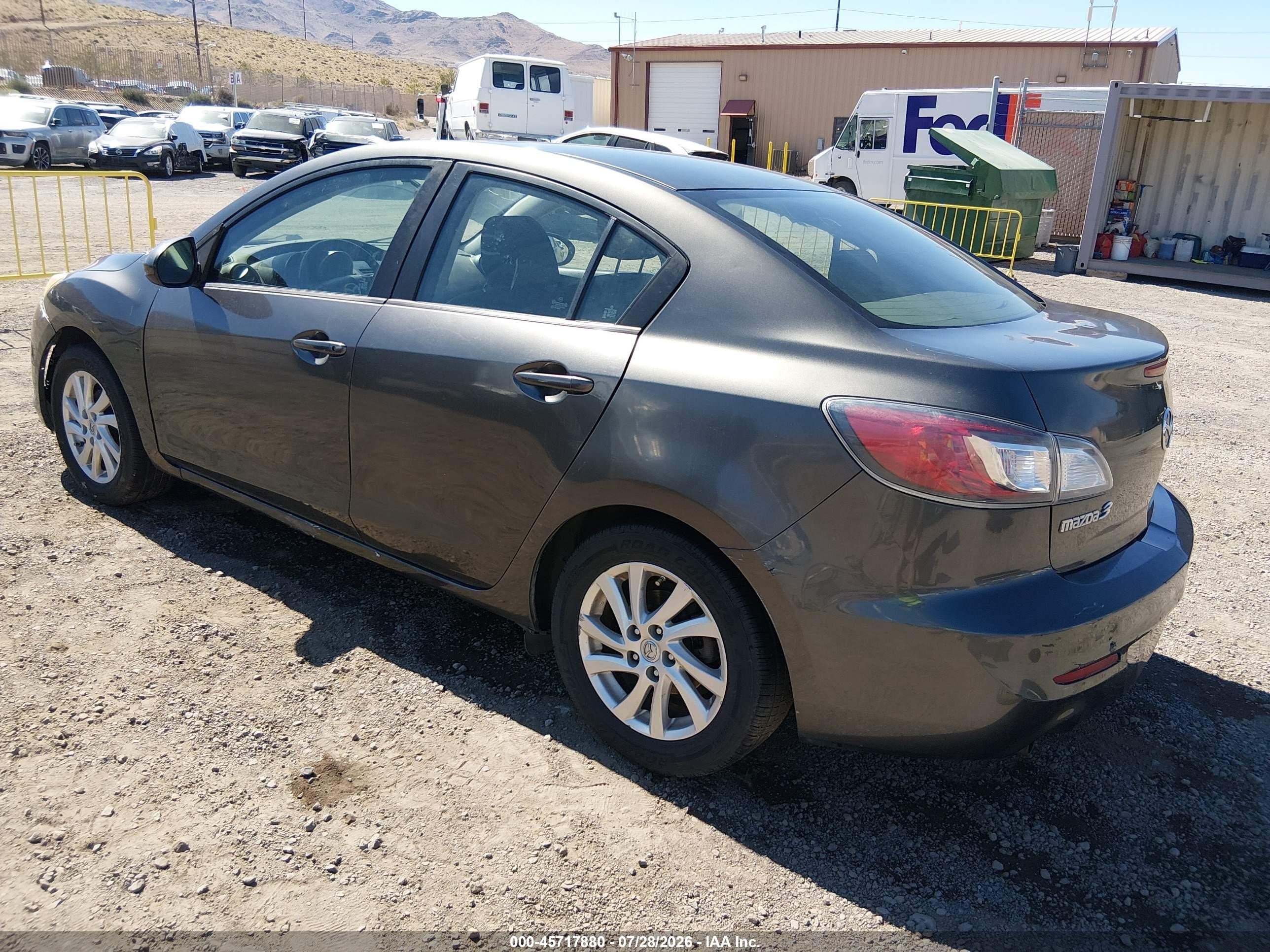 2012 Mazda Mazda3 I Touring Серый vin: JM1BL1V80C1562757